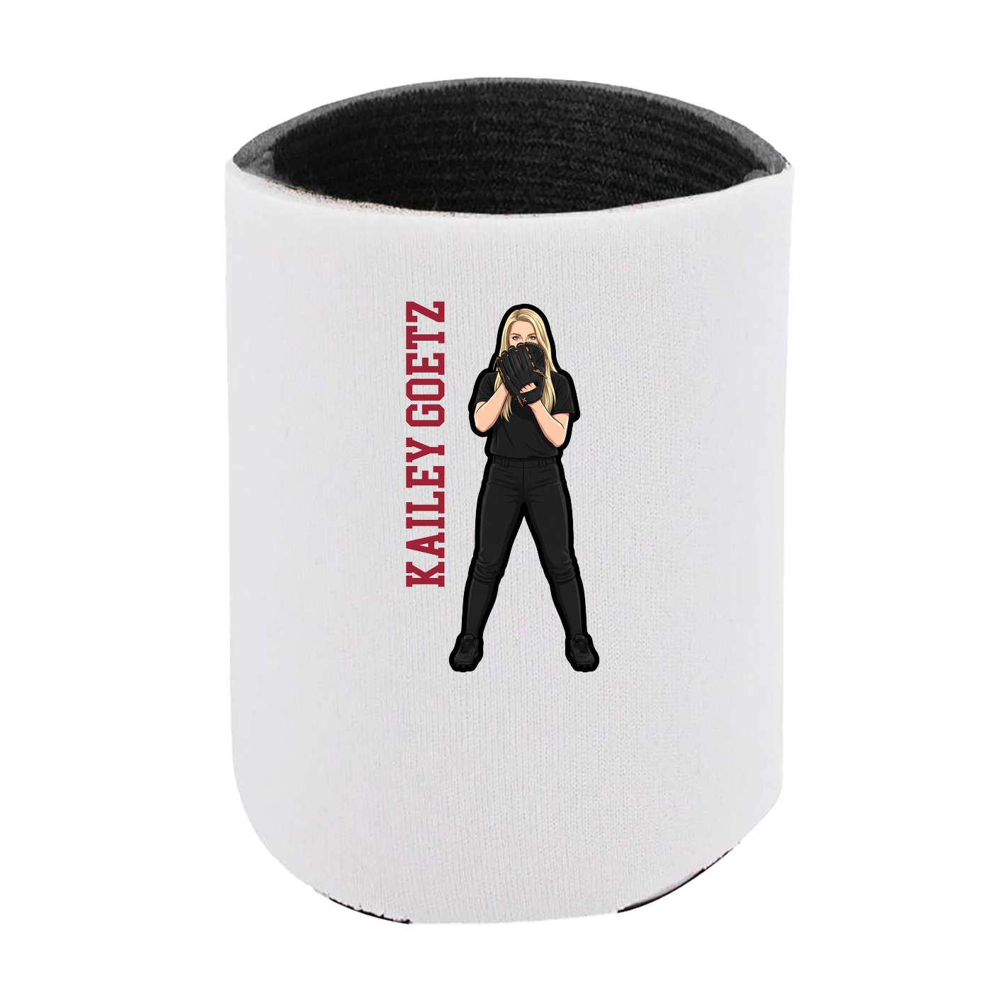 Can Holder — Name Vertical in White