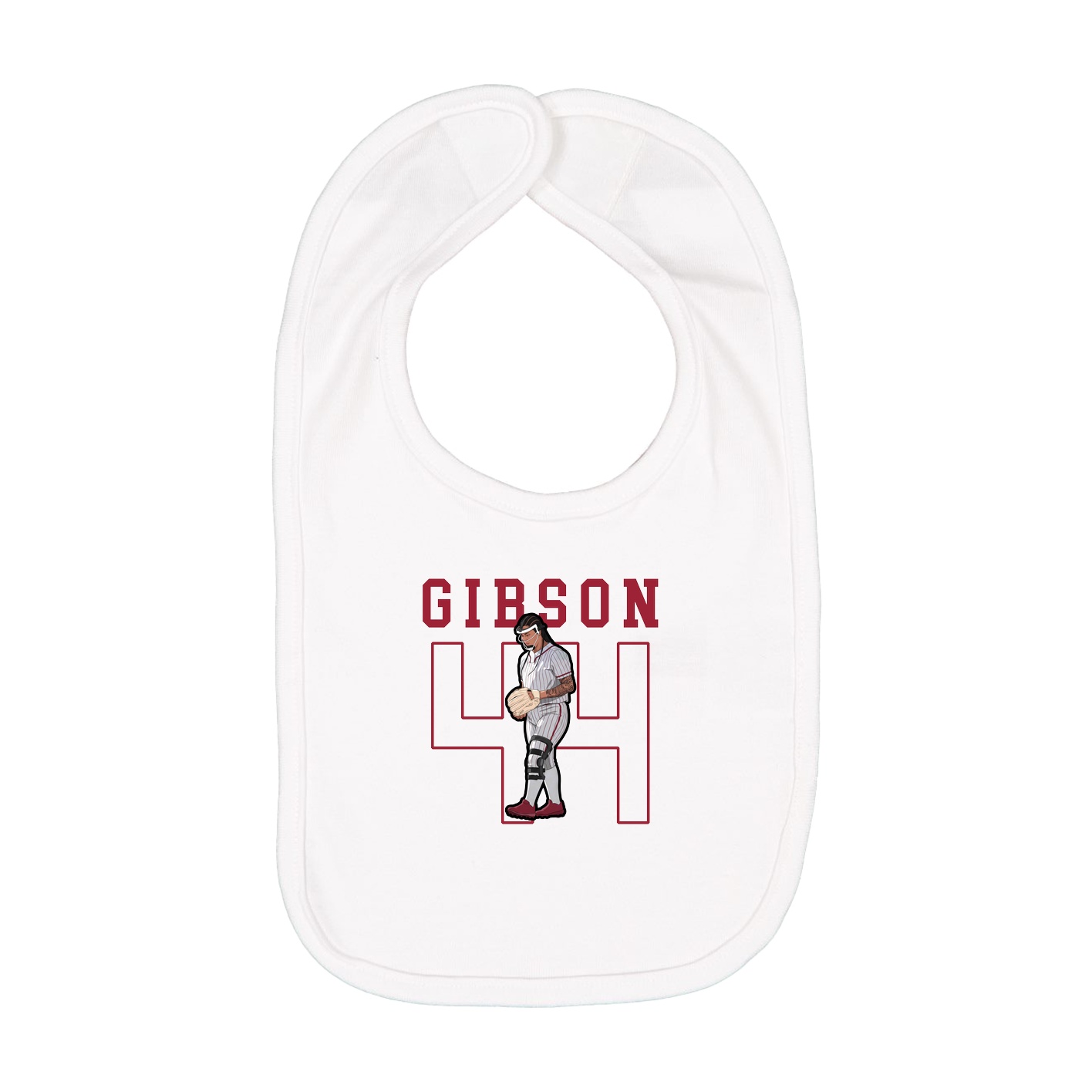 Infant Bib — Shirsey in White