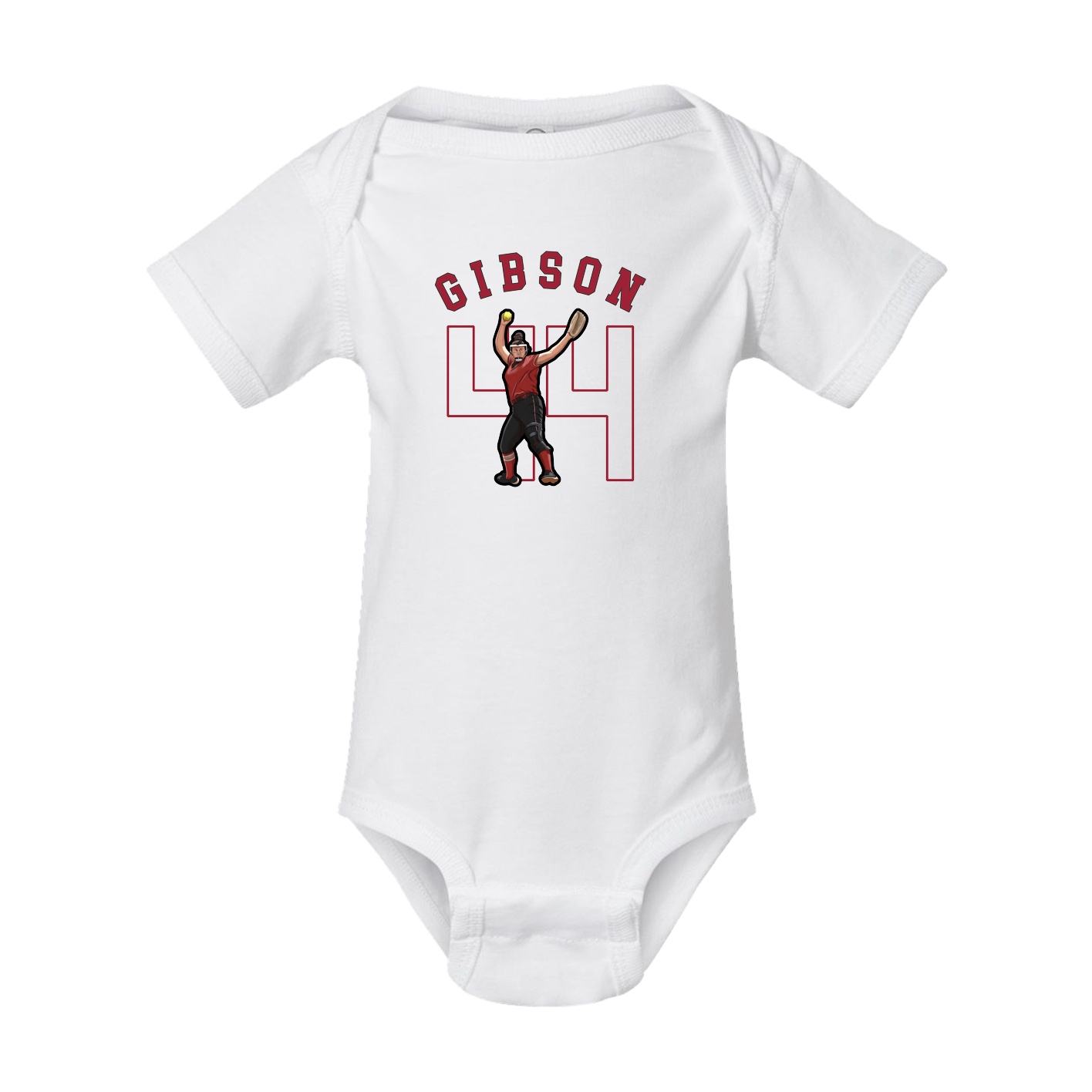 Baby Onesie — Shirsey Arch in White
