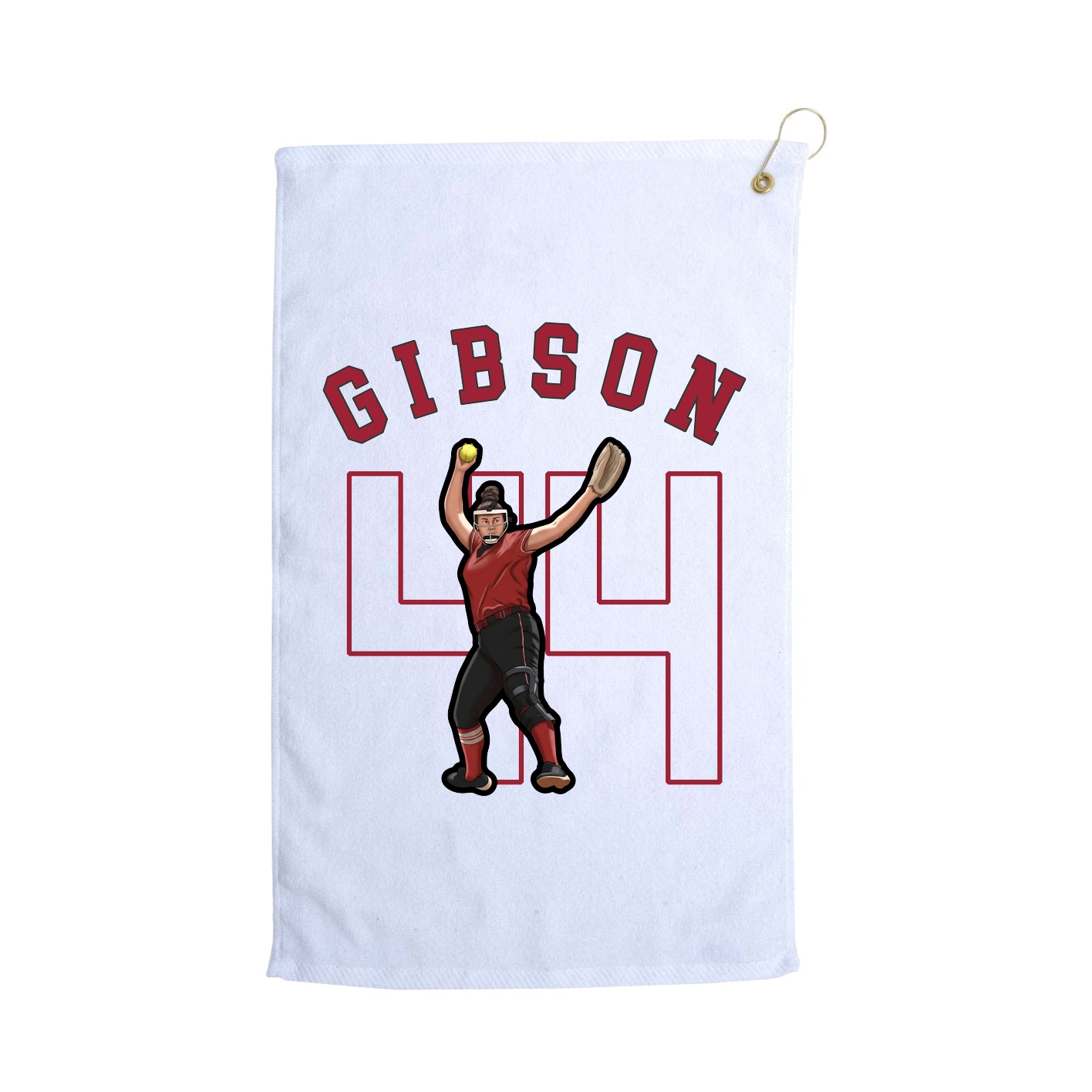 Golf Towel — Shirsey Arch in White