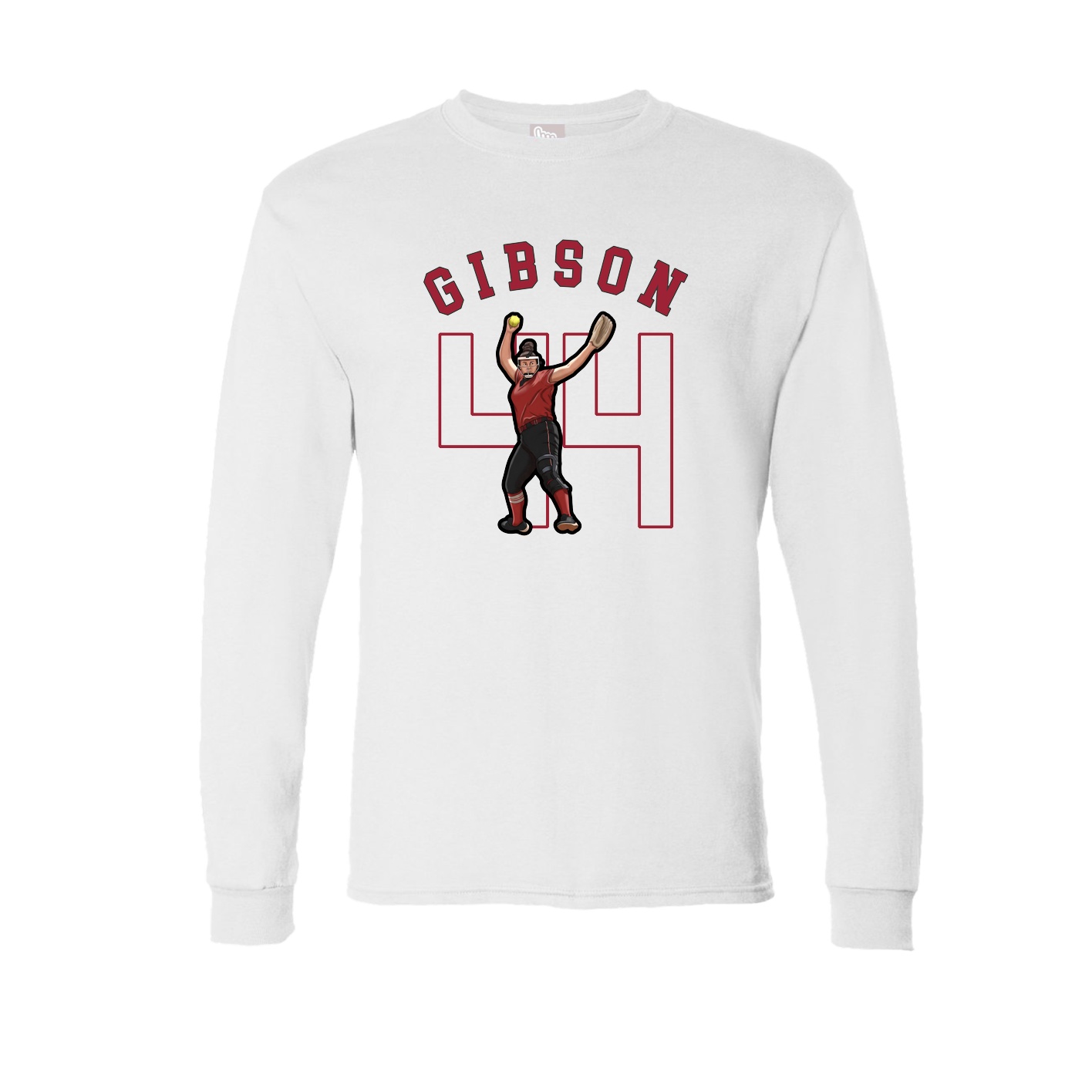 Long Sleeve Tee — Shirsey Arch in White