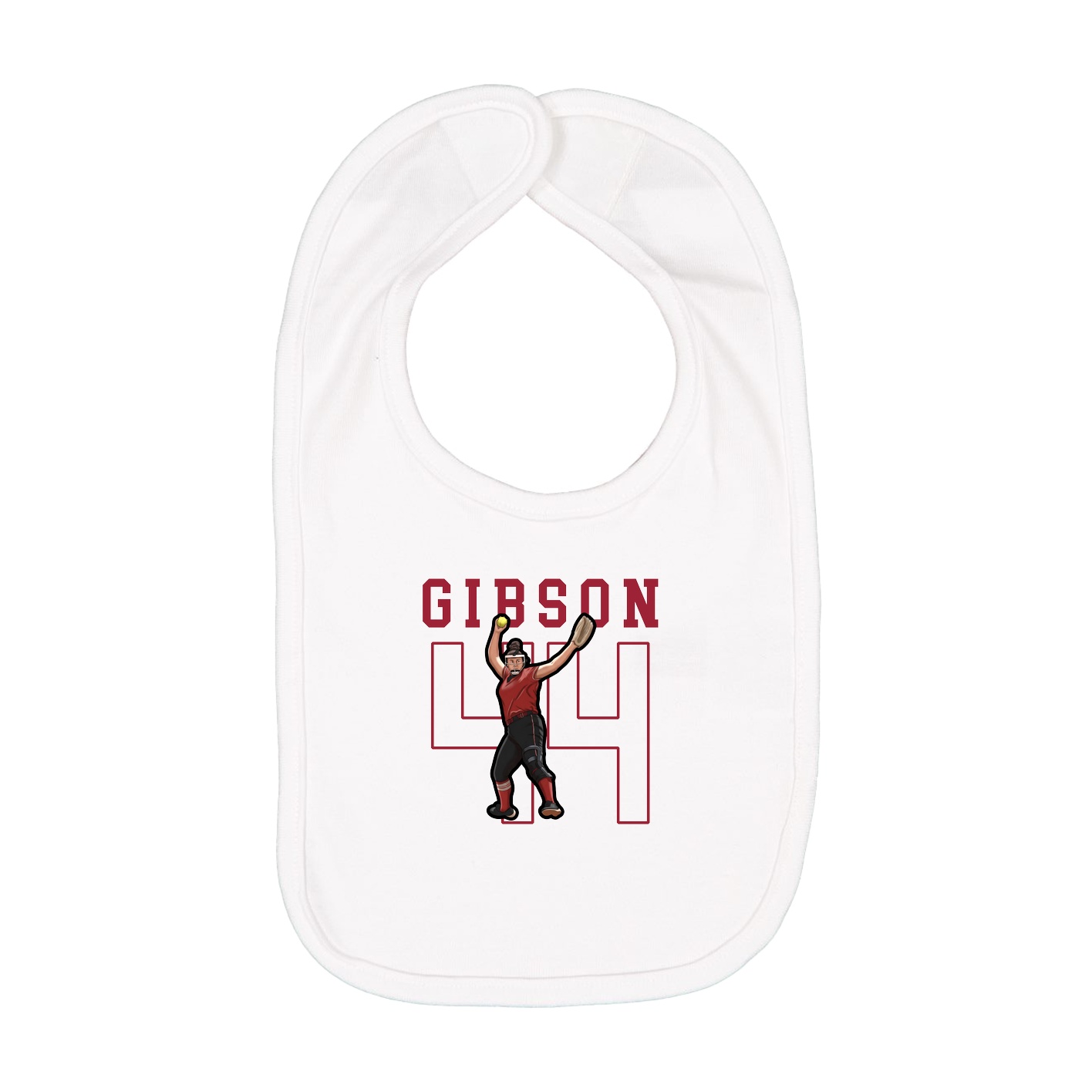 Infant Bib — Shirsey in White