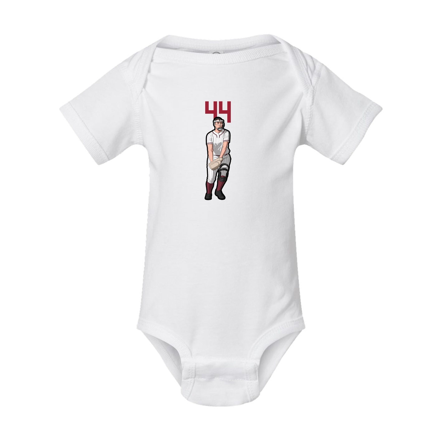 Baby Onesie — Number Top in White