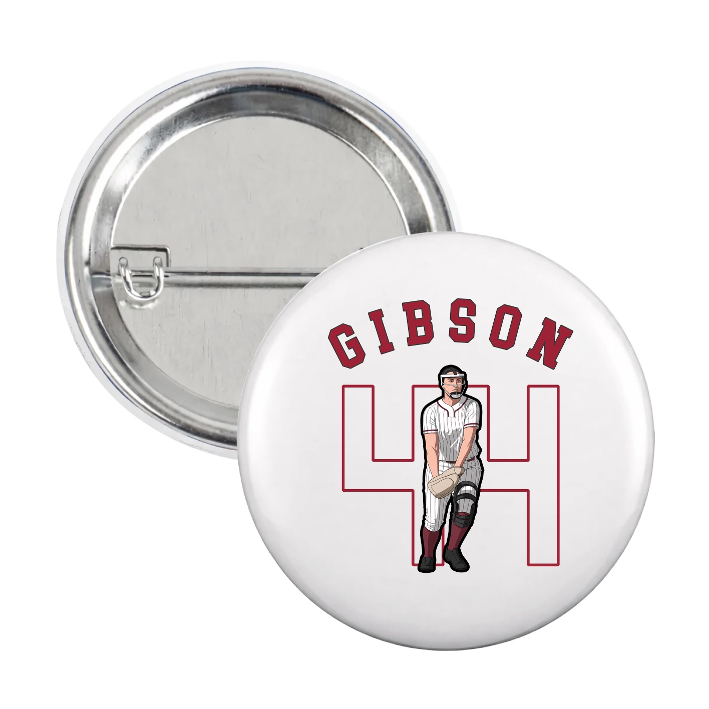 Game Day Button — Shirsey Arch in White