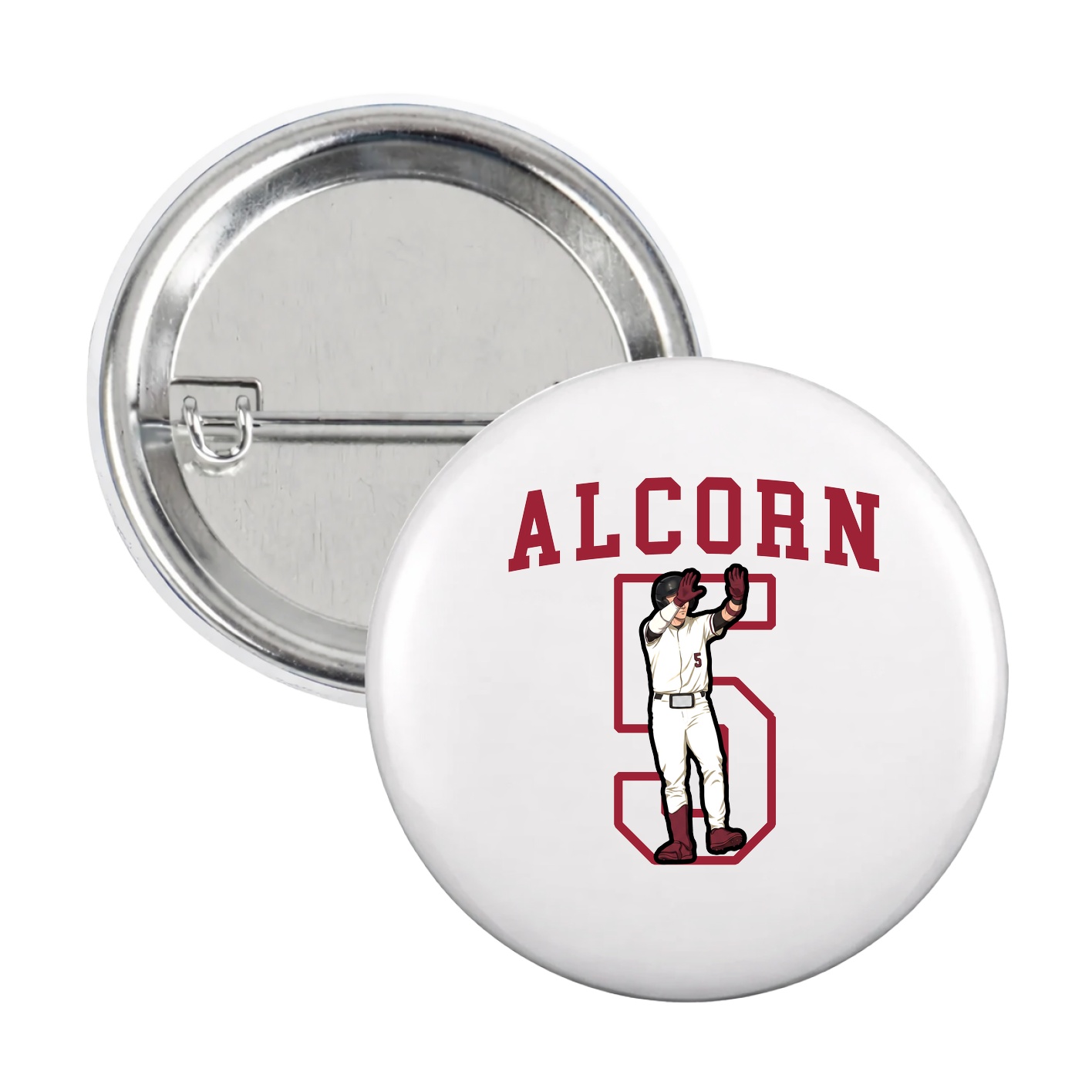 Game Day Button — Shirsey in White