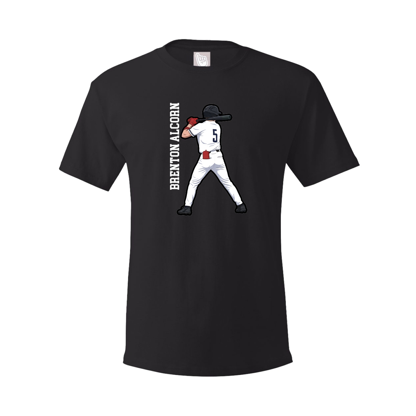 Tee — Name Vertical in Black