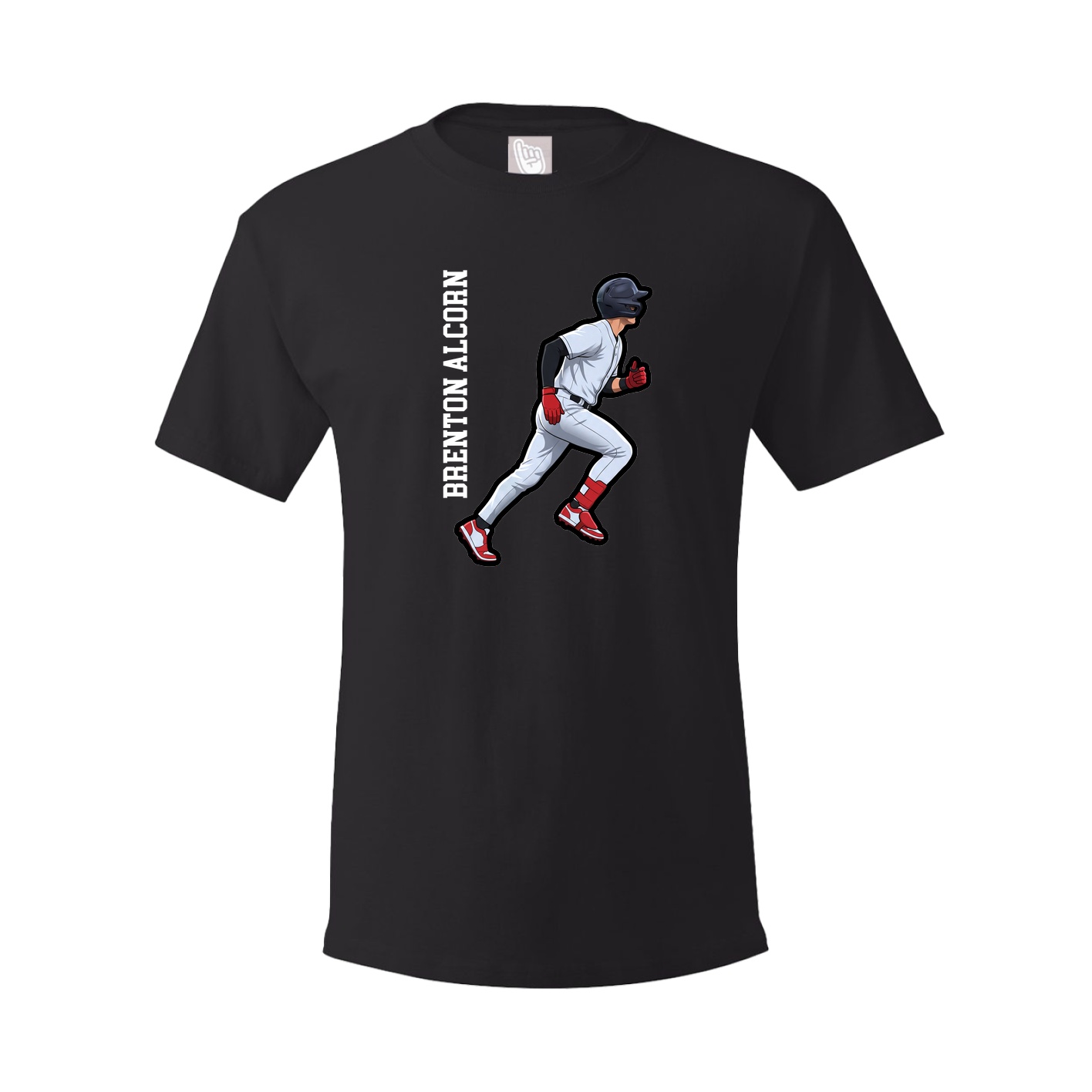 Tee — Name Vertical in Black