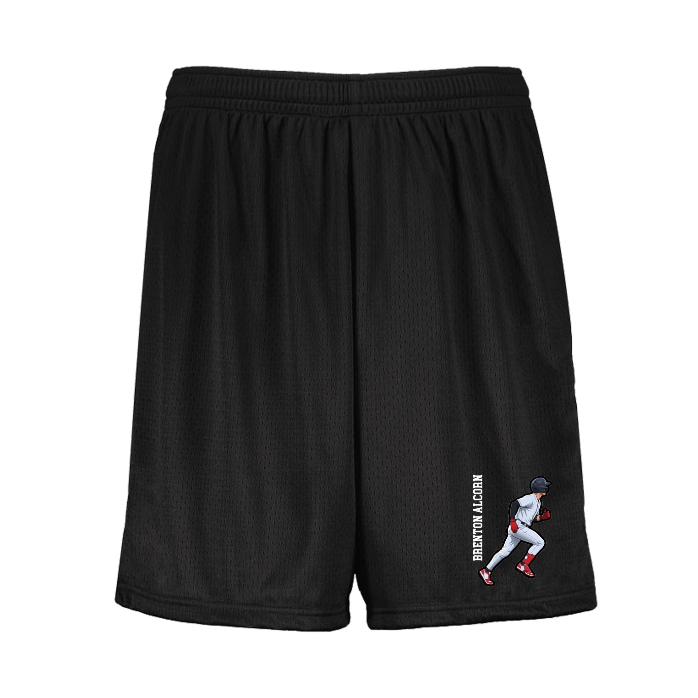 Shorts — Name Vertical in Black
