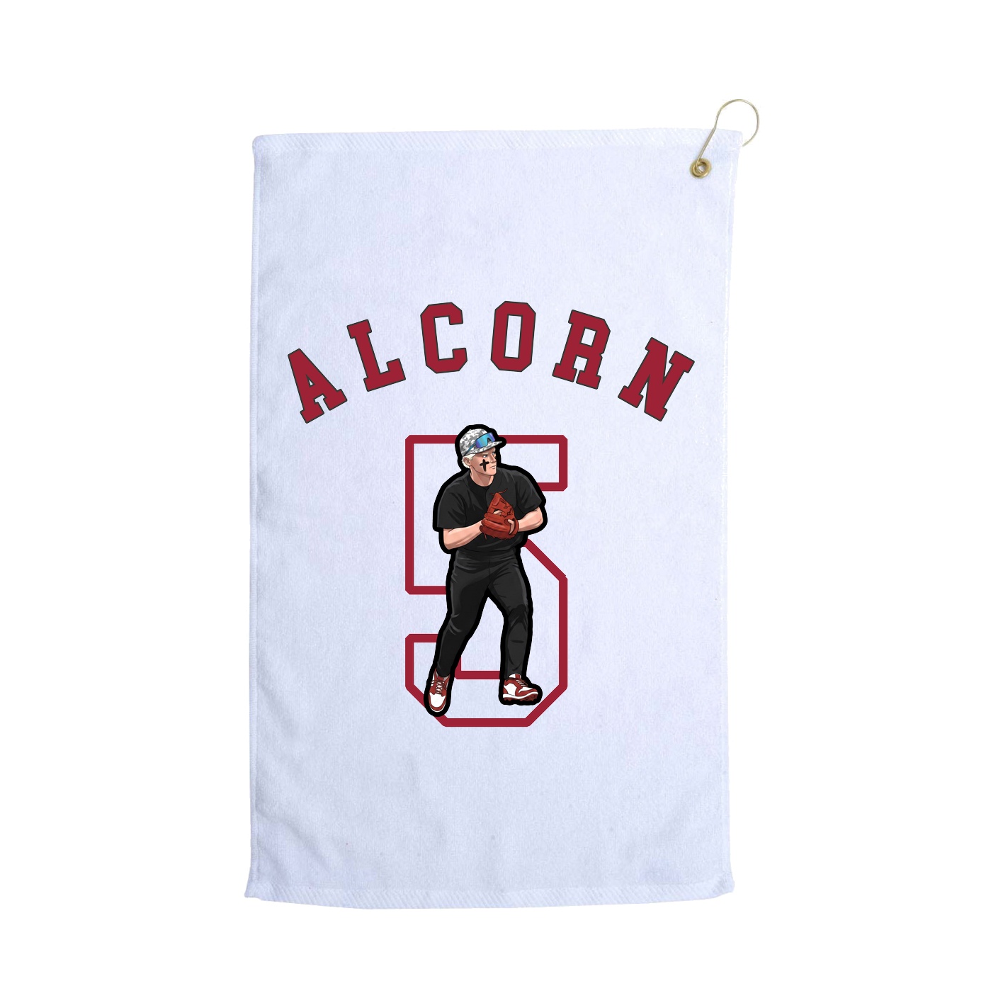 Golf Towel — Shirsey Arch in White