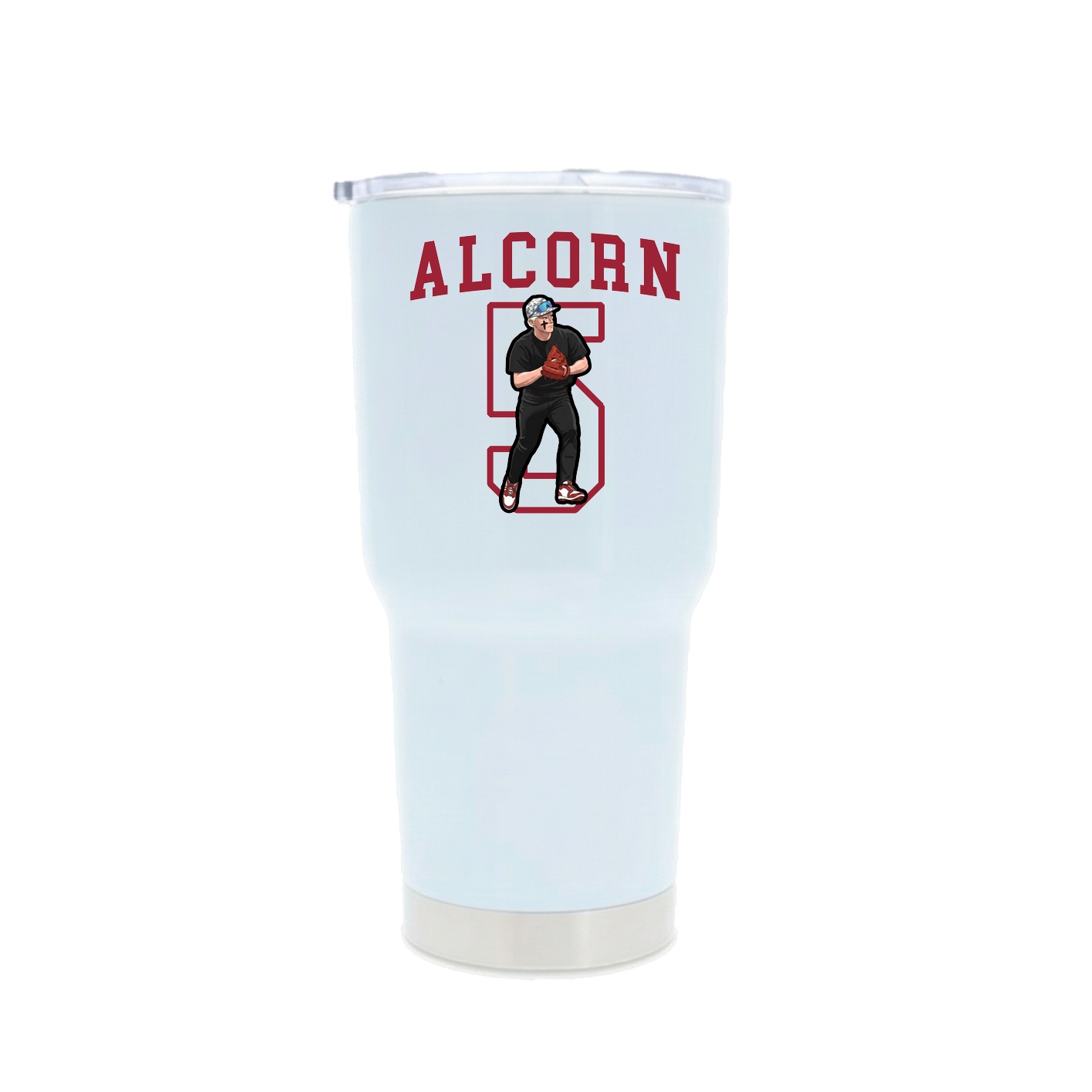 30oz Stainless Steel Tumbler — Shirsey in White