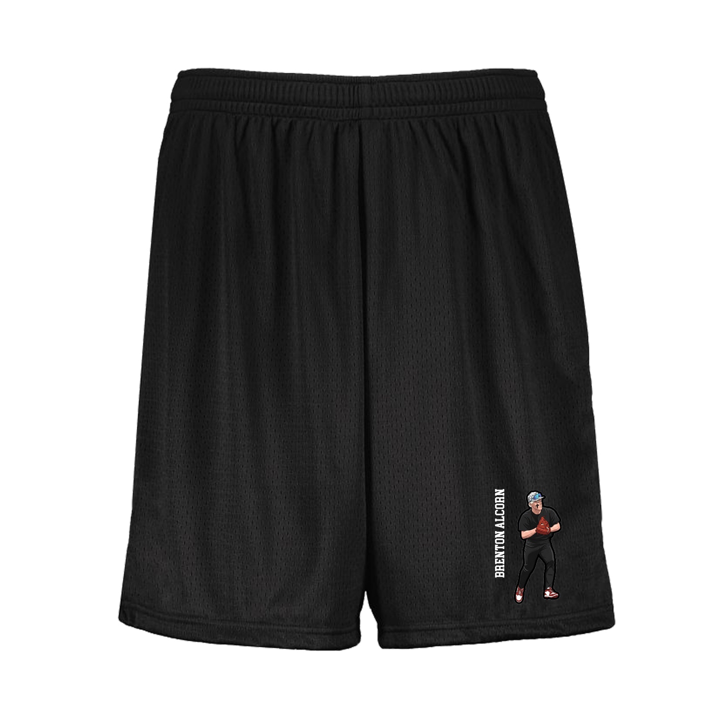 Shorts — Name Vertical in Black