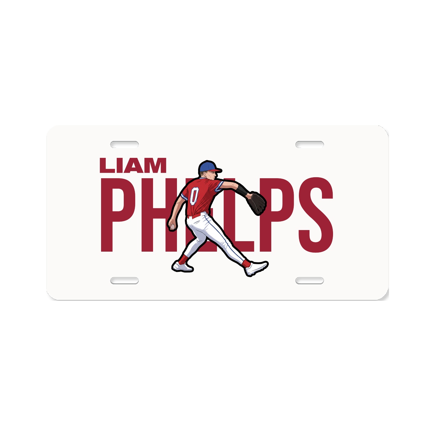License Plate — Player Name in Classic