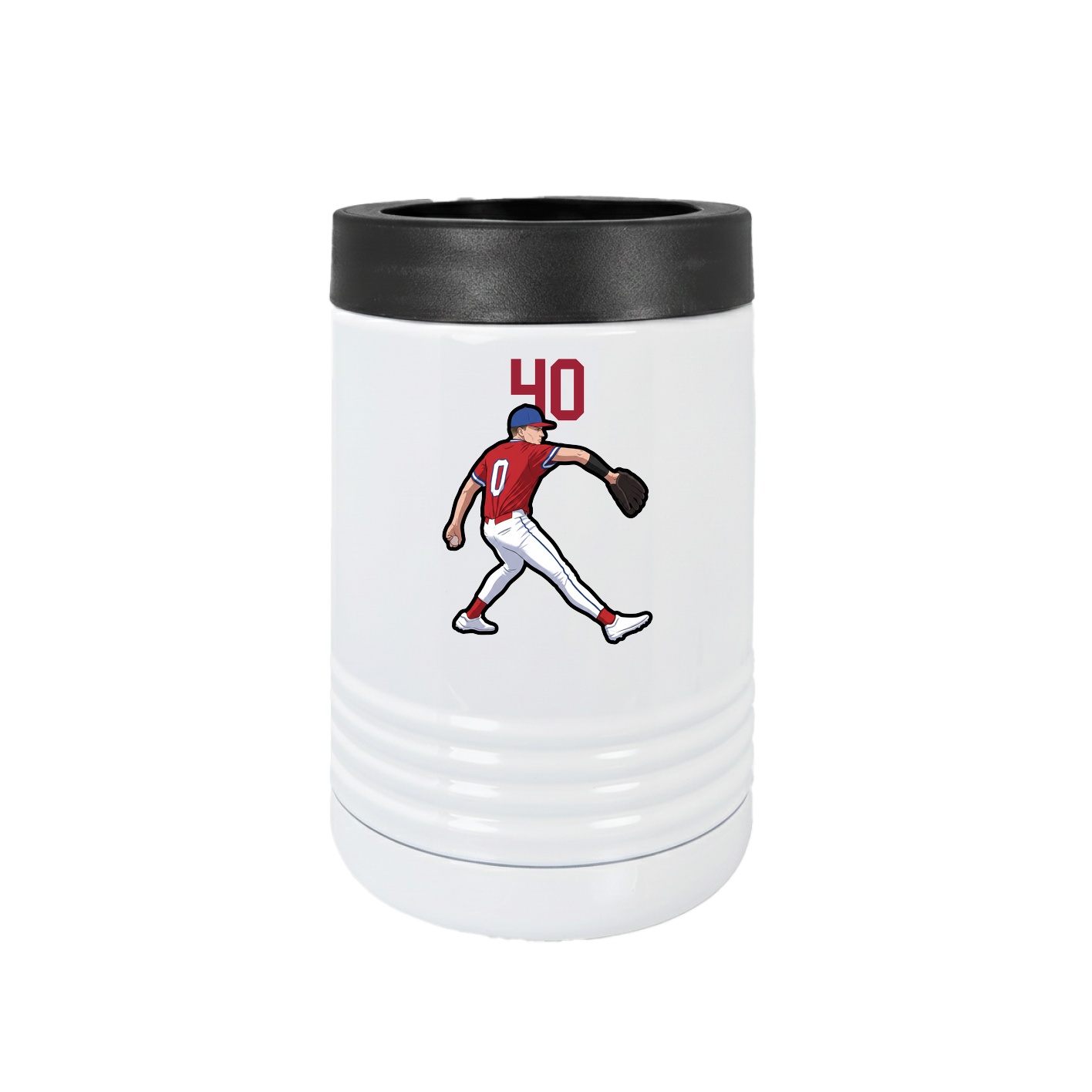 Beverage Holder — Number Top in White