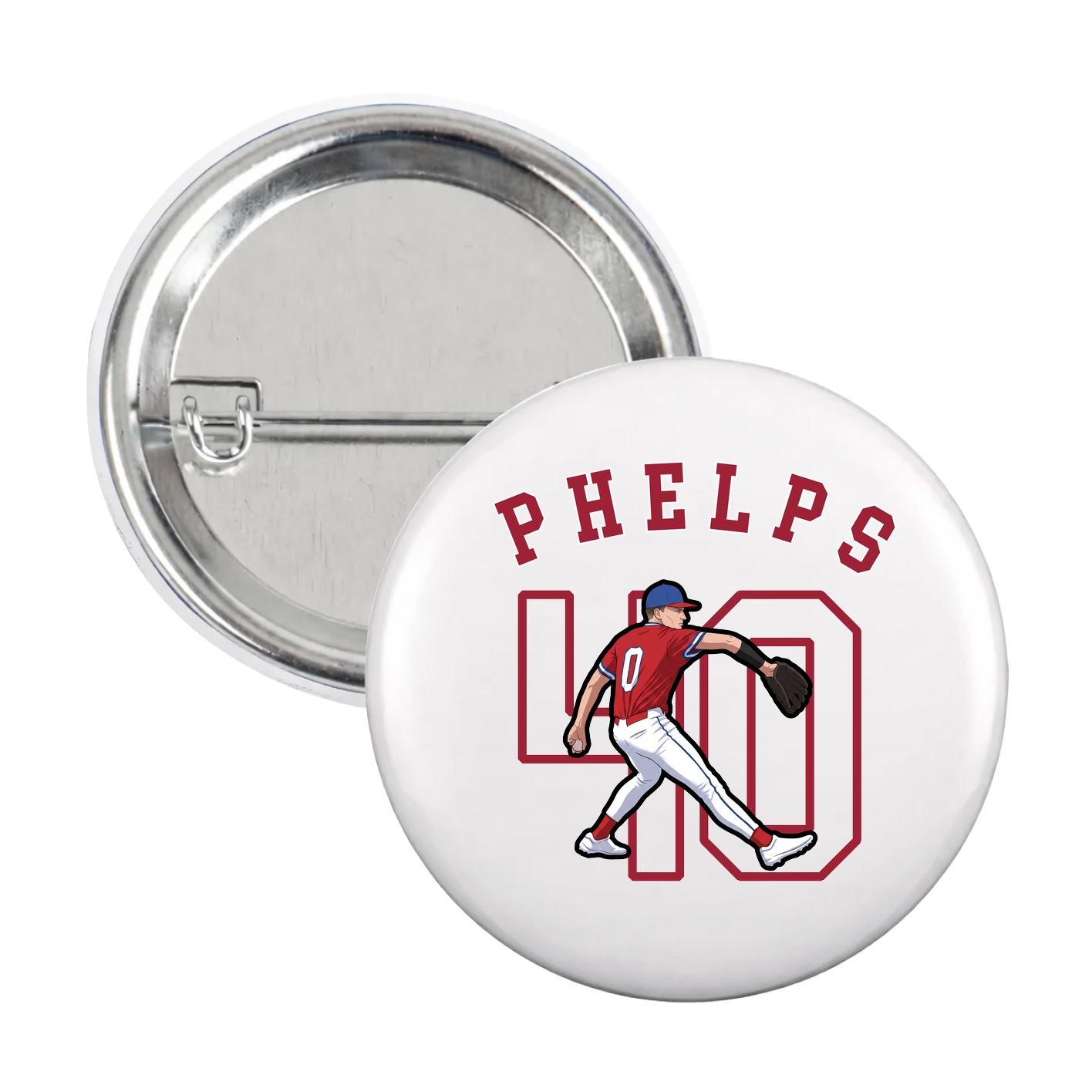 Game Day Button — Shirsey Arch in White