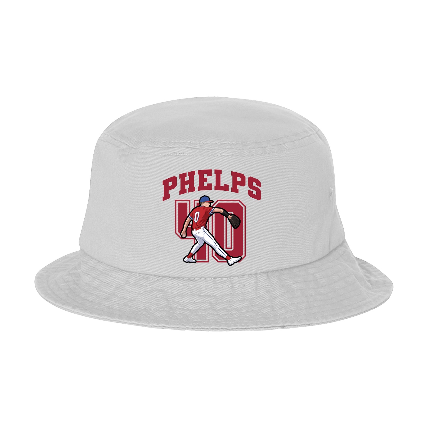 Bucket Cap — Number in White