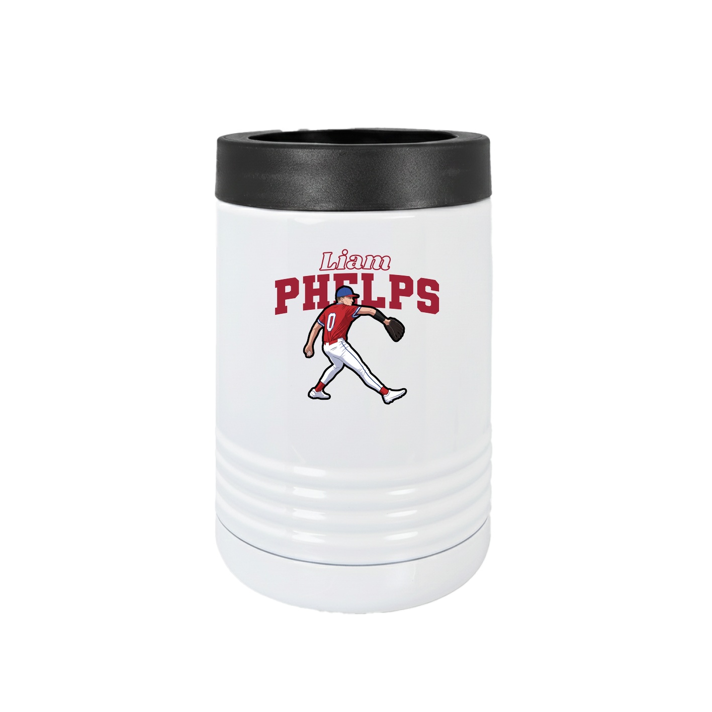 Beverage Holder — Name Arch in White