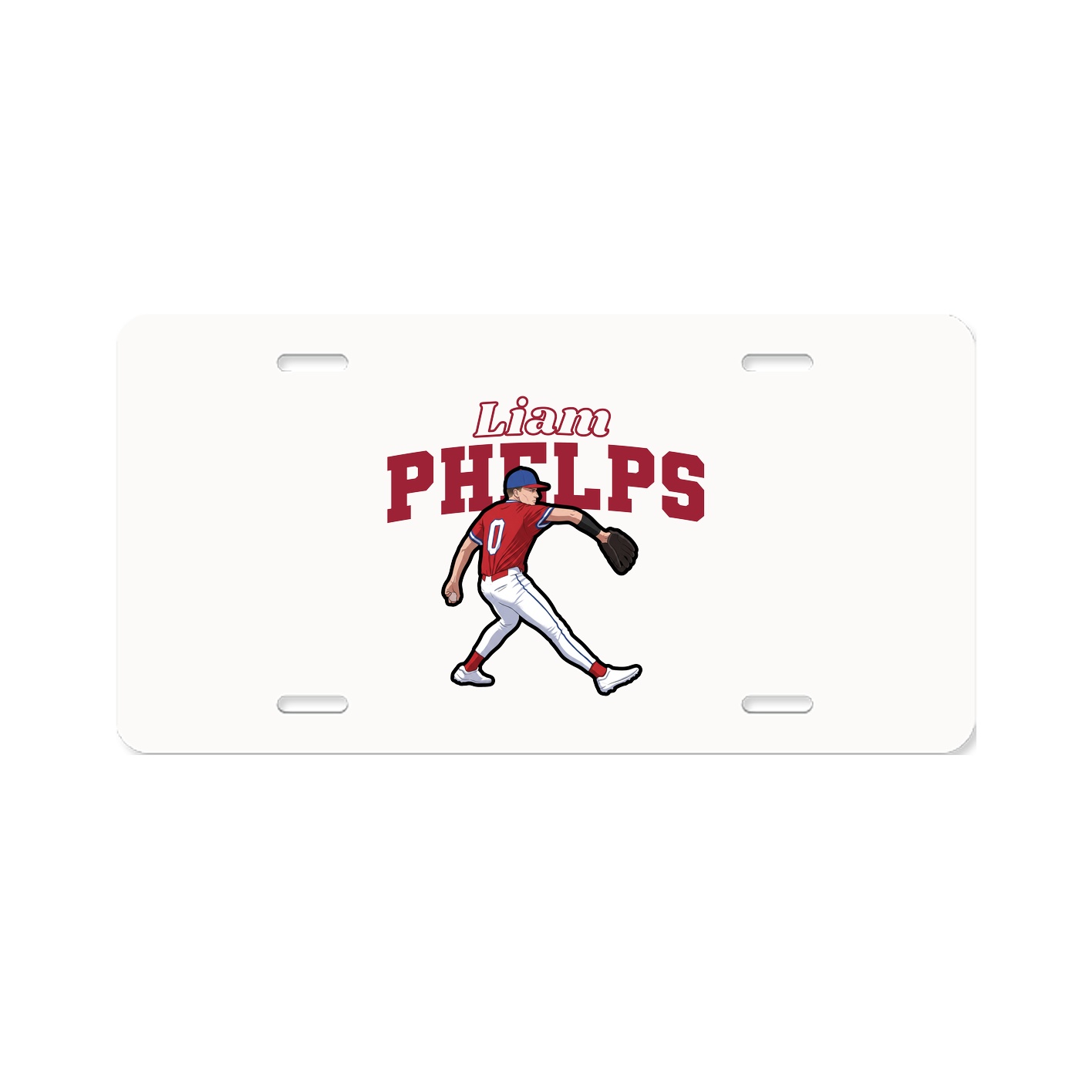 License Plate — Name Arch in Classic