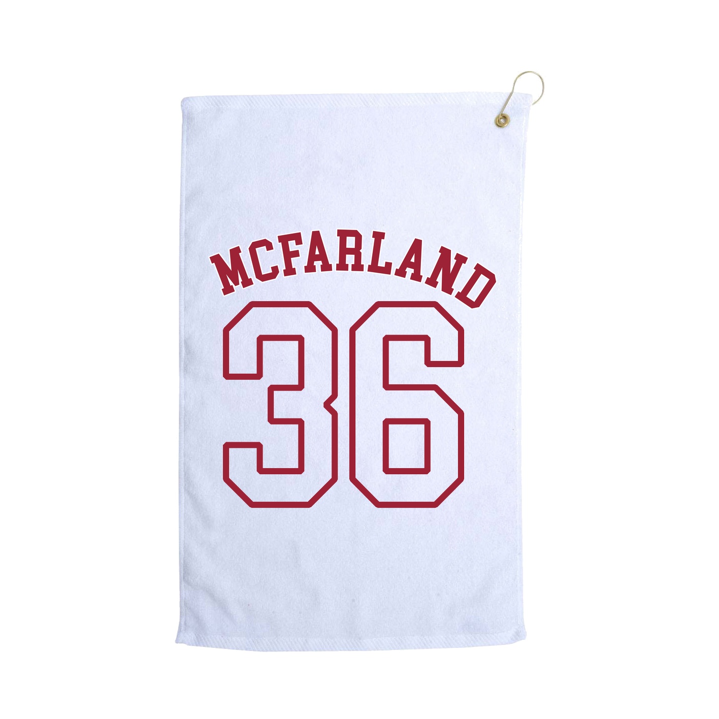 Golf Towel — Shirsey Arch in White
