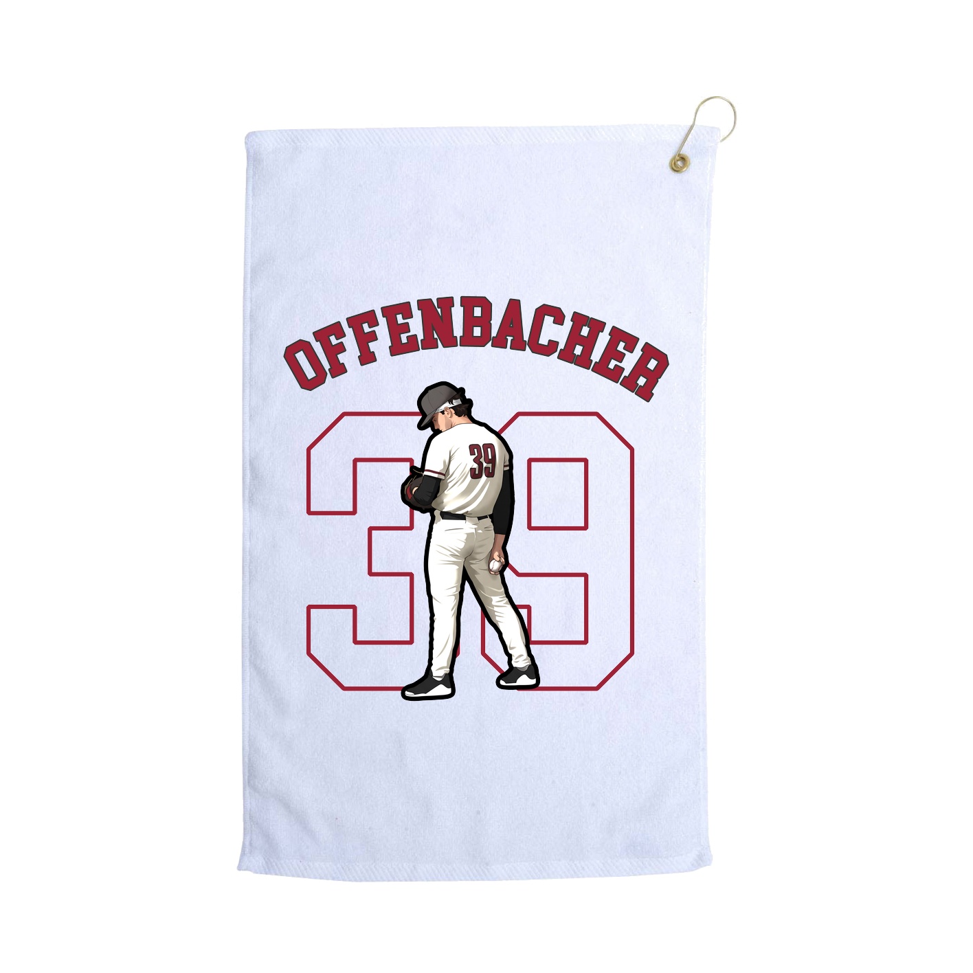 Golf Towel — Shirsey Arch in White