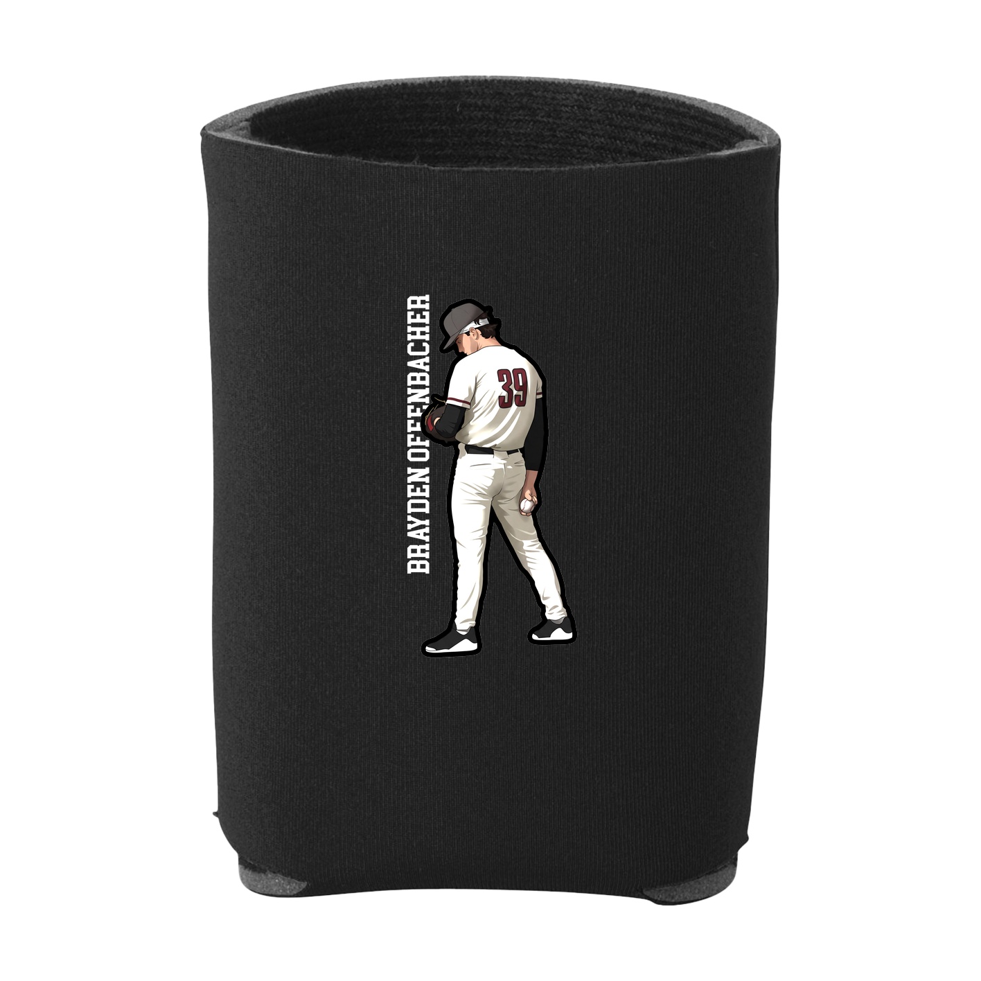 Can Holder — Name Vertical in Black