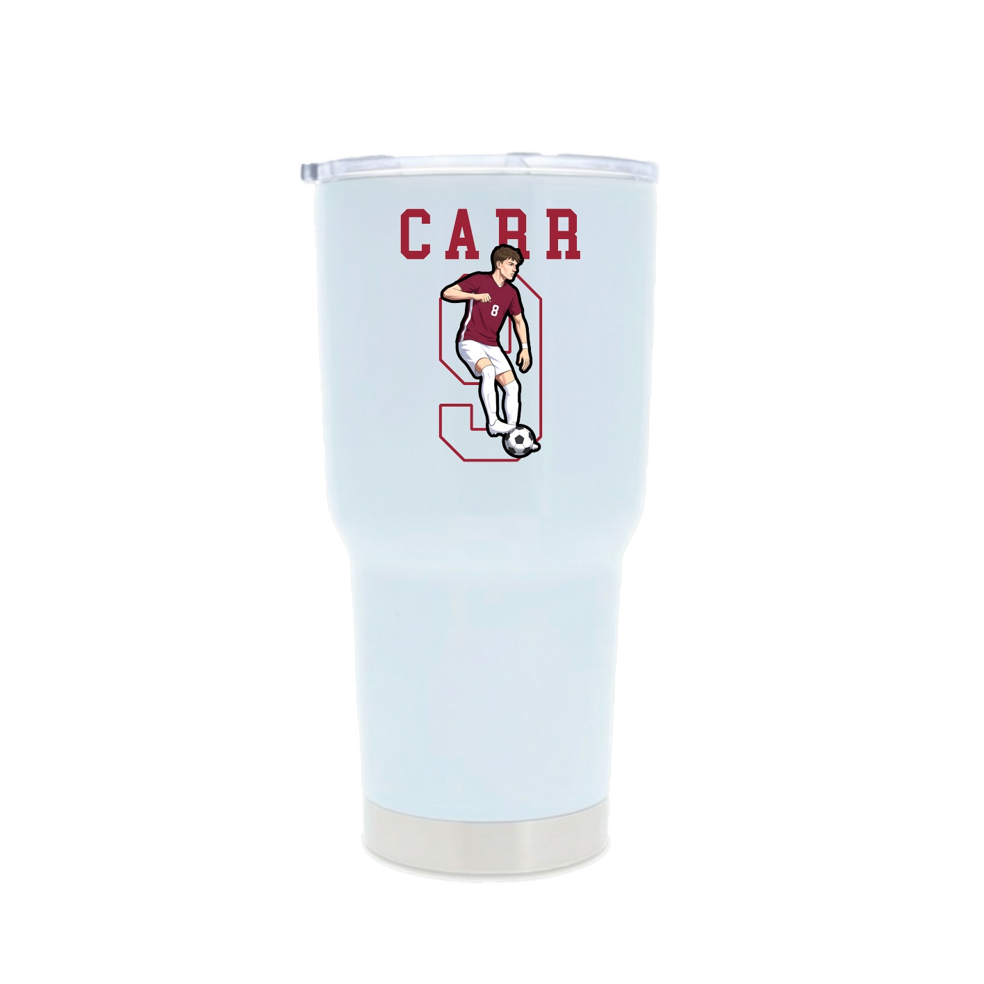 30oz Stainless Steel Tumbler — Shirsey in White