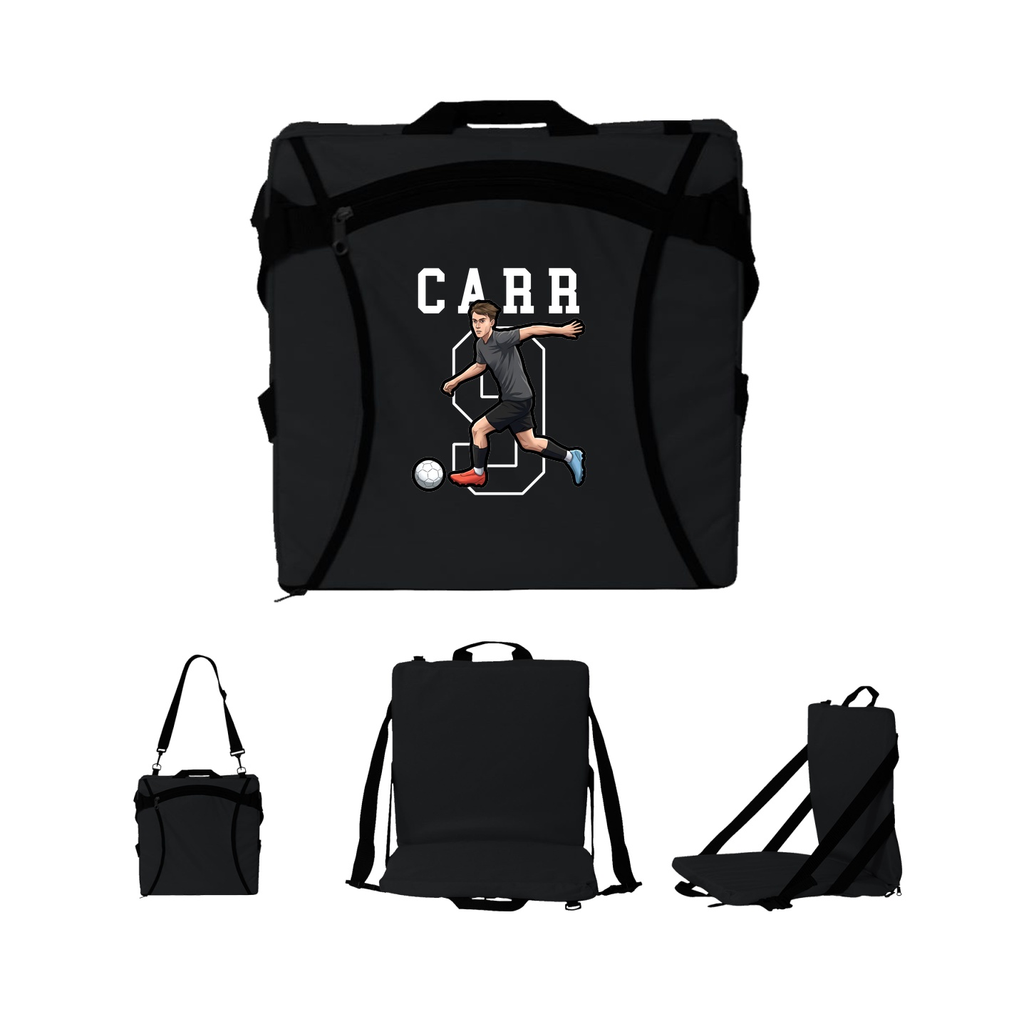 Folding Stadium Seat — Shirsey in Black