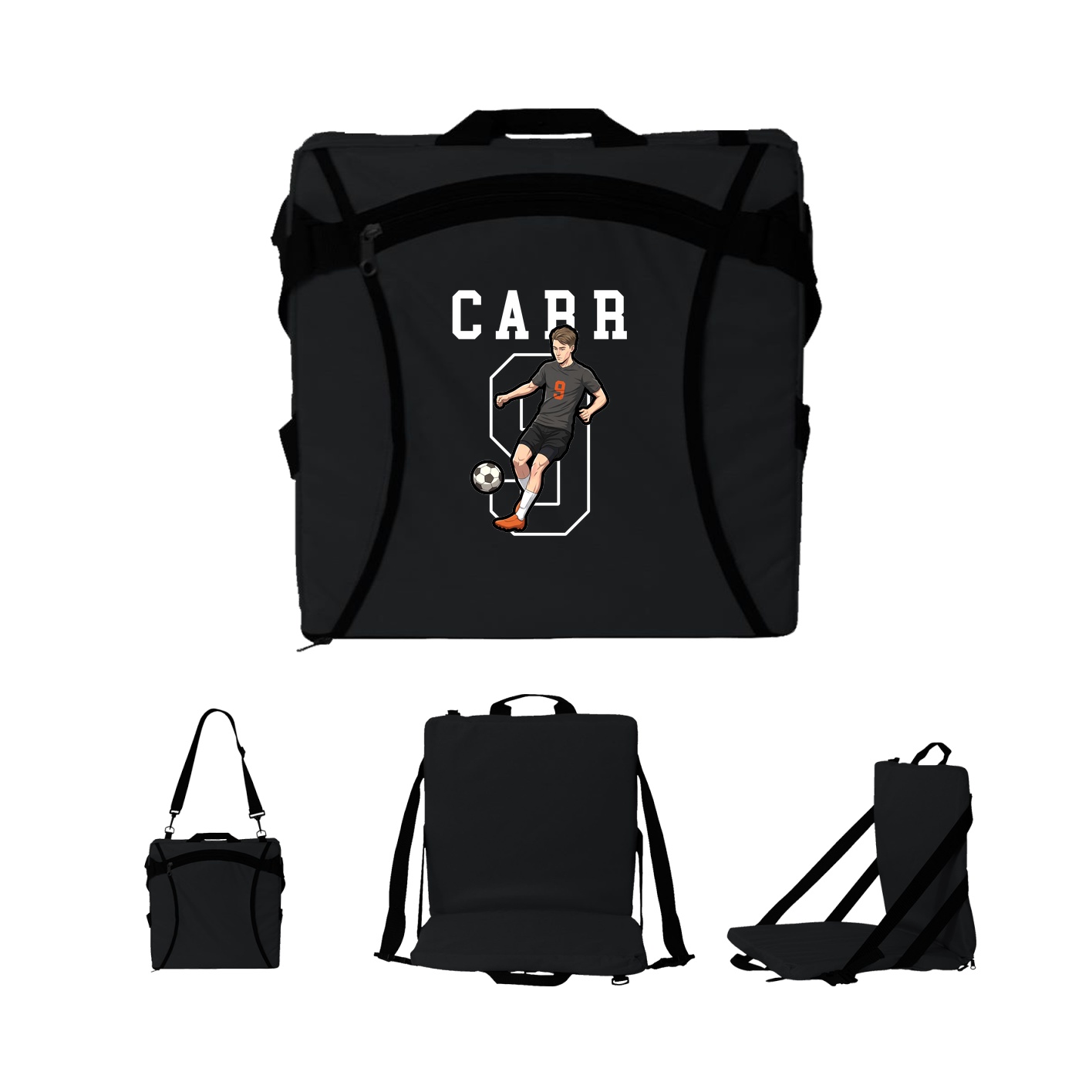 Folding Stadium Seat — Shirsey in Black