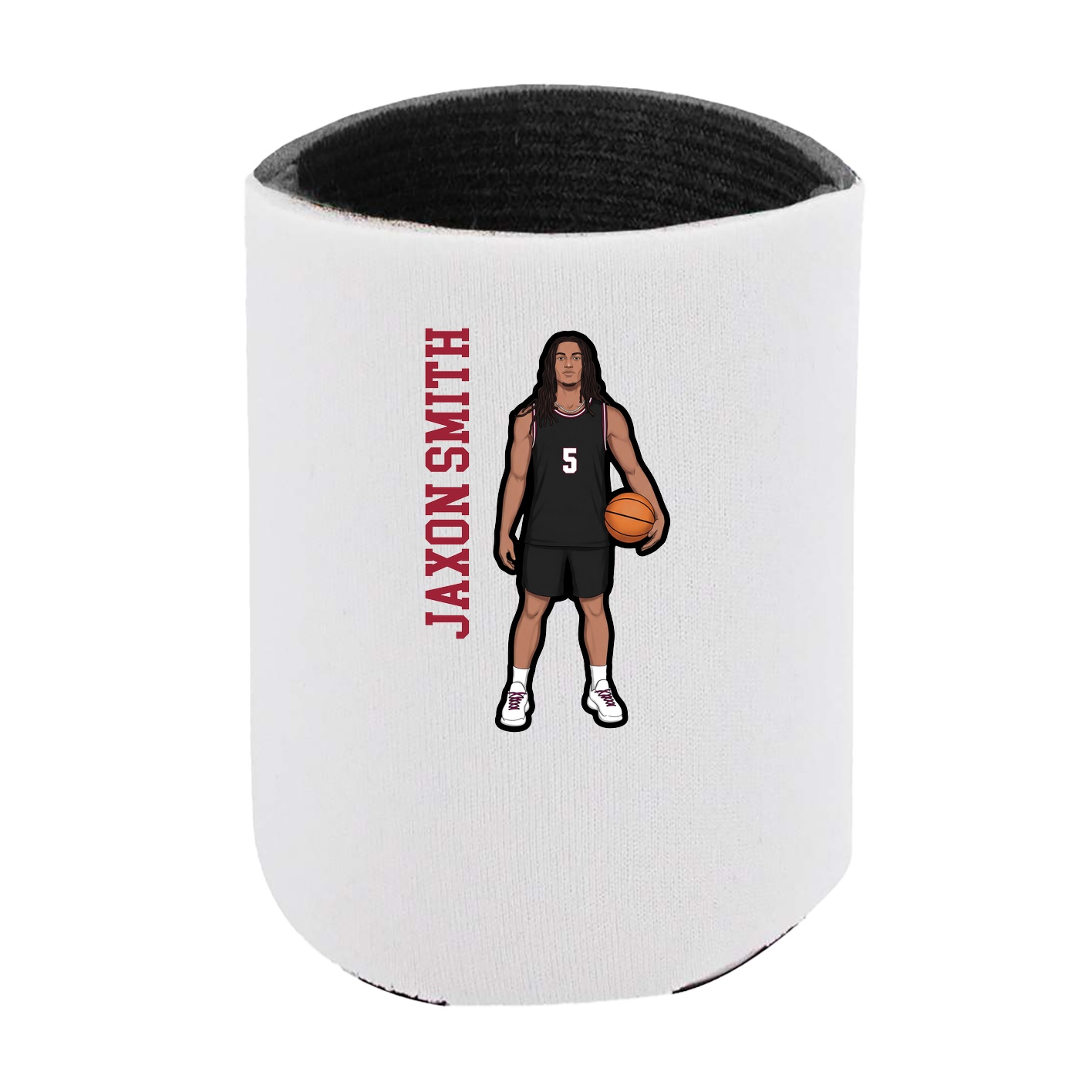 Can Holder — Name Vertical in White