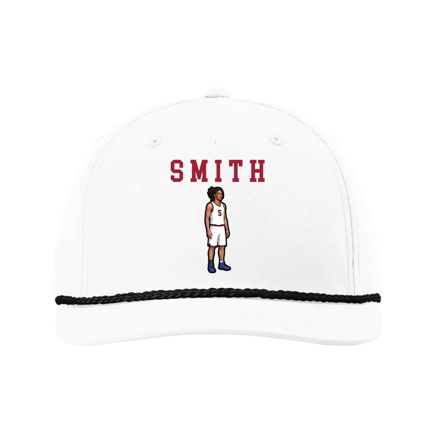 Five-Panel Classic Rope Cap — Shirsey in White
