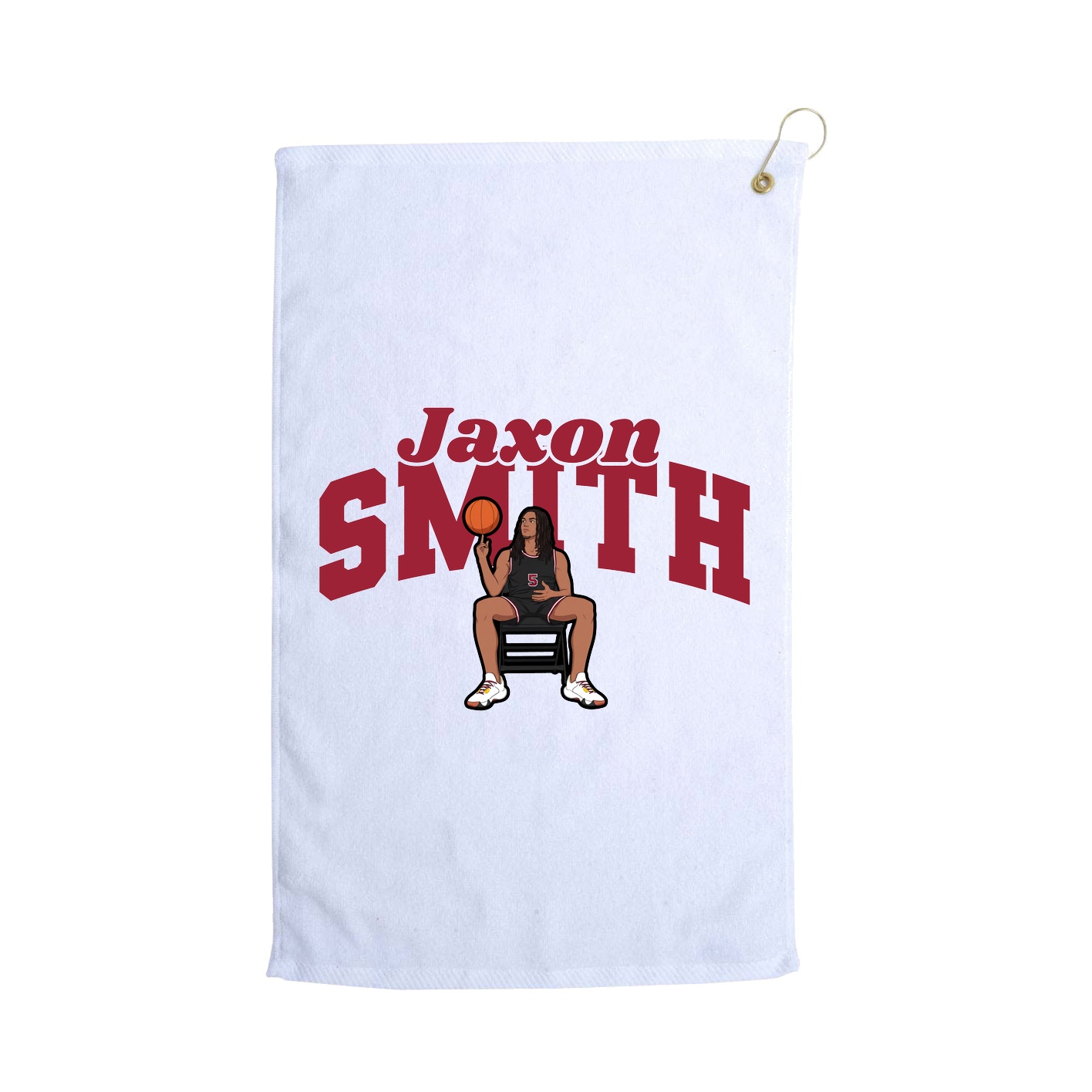Golf Towel — Signature Arch in White