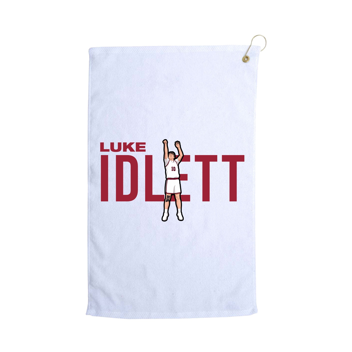 Golf Towel — Player Name in White