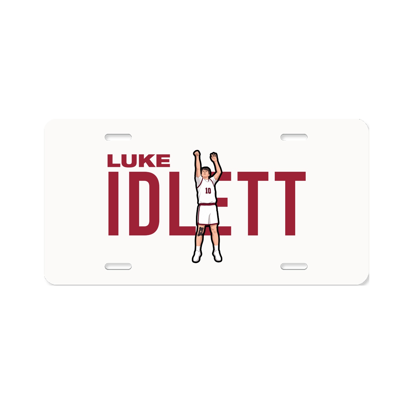 License Plate — Player Name in Classic