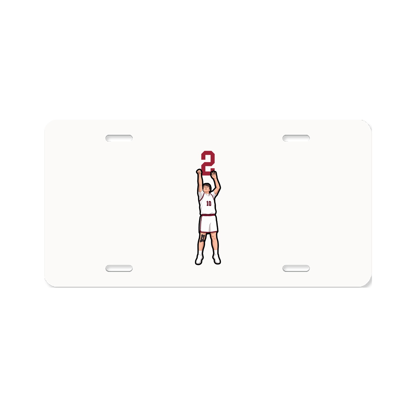 License Plate — Number Top in Classic