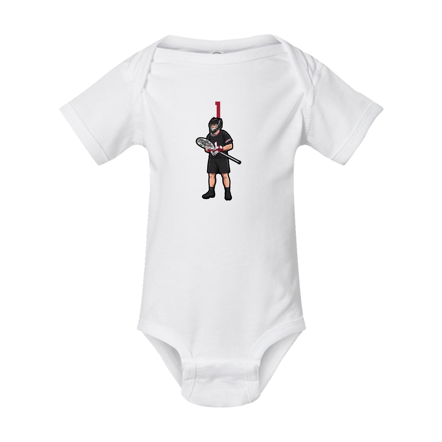Baby Onesie — Number Top in White
