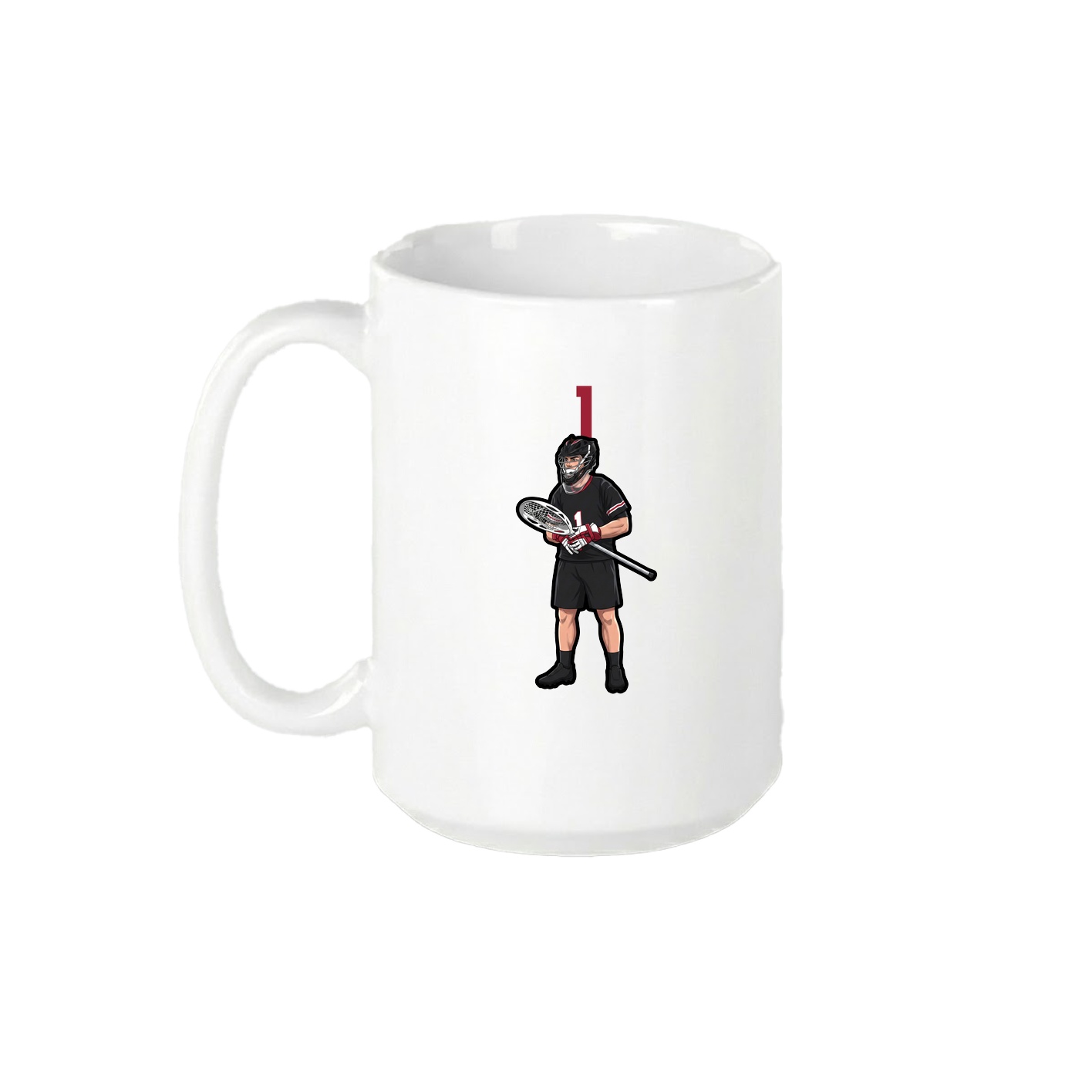15oz Coffee Mug — Number Top in White