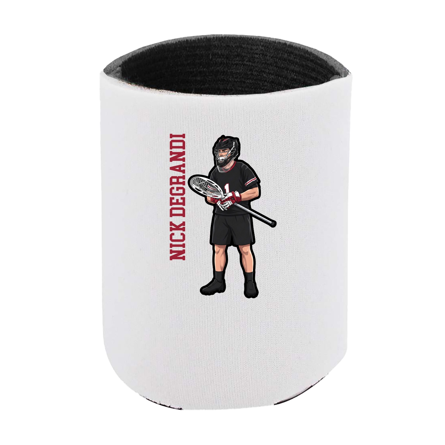 Can Holder — Name Vertical in White