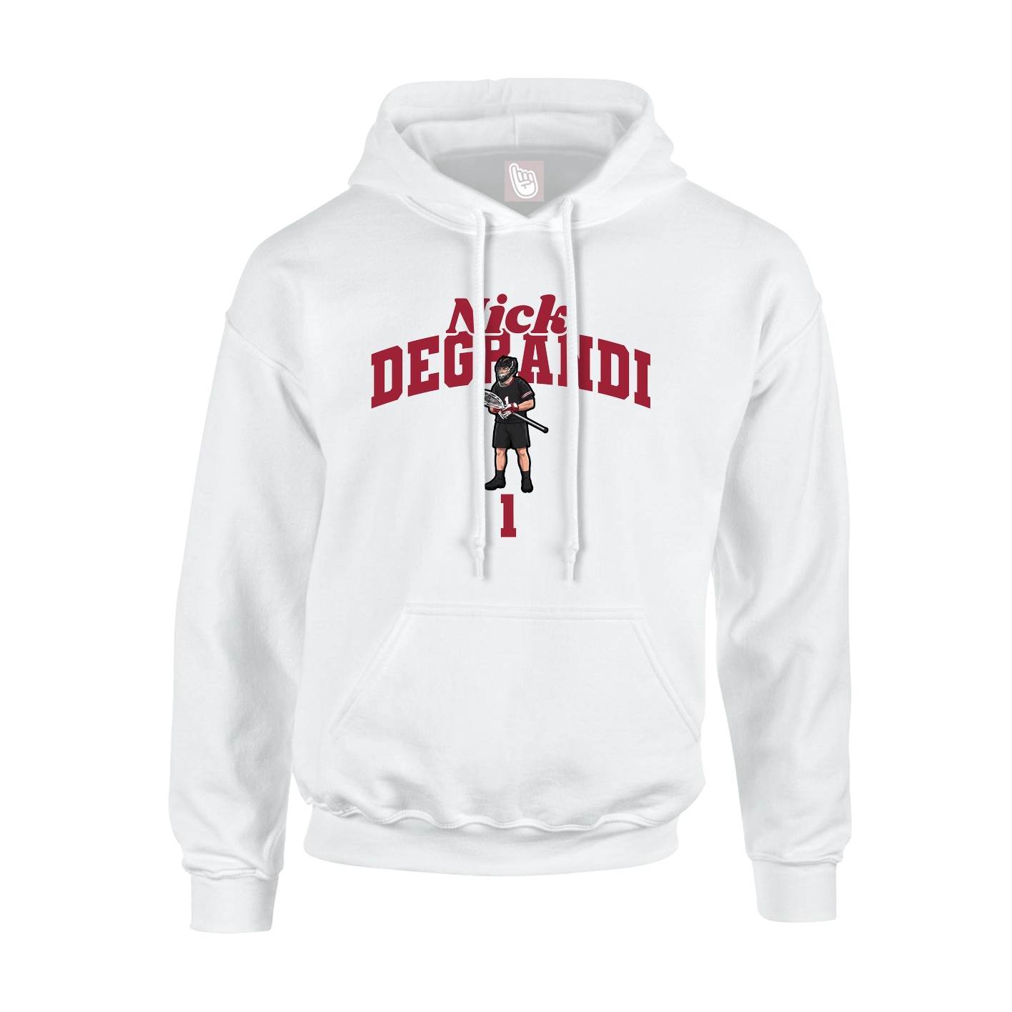 Hoodie — Signature Arch in White