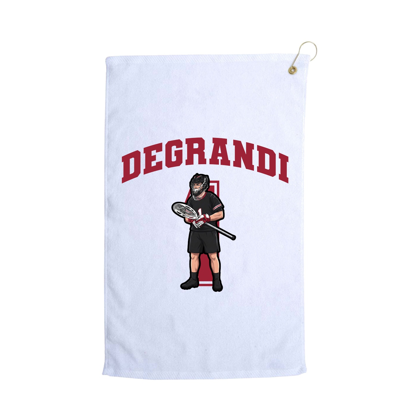 Golf Towel — Number in White