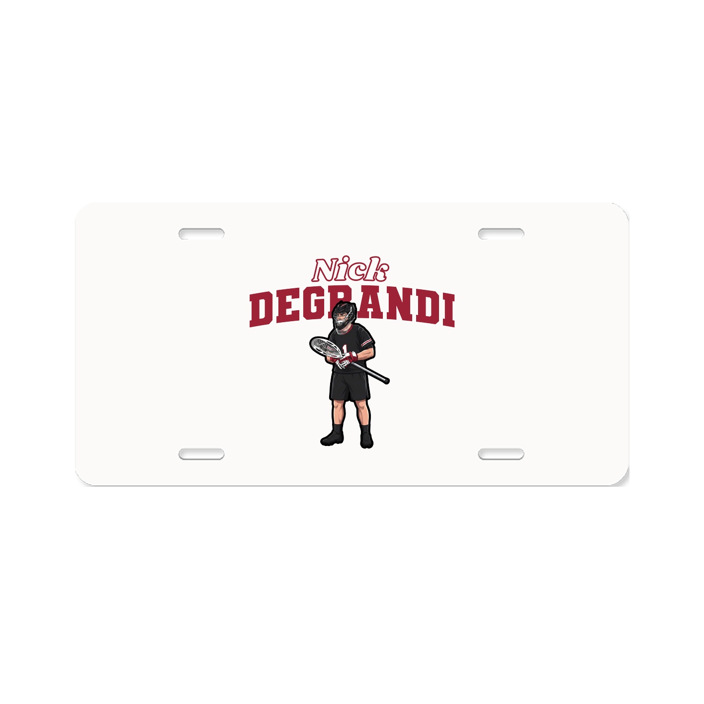 License Plate — Name Arch in Classic