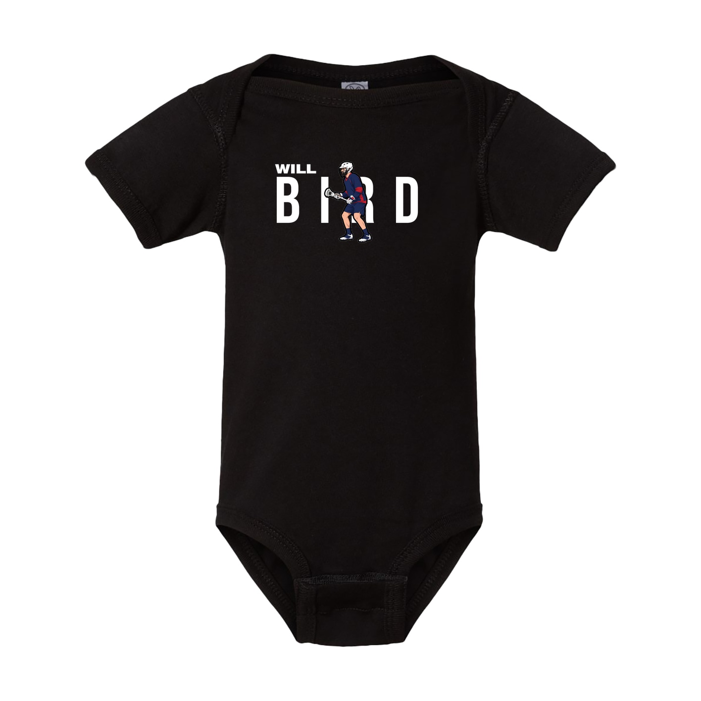 Baby Onesie — Player Name in Black