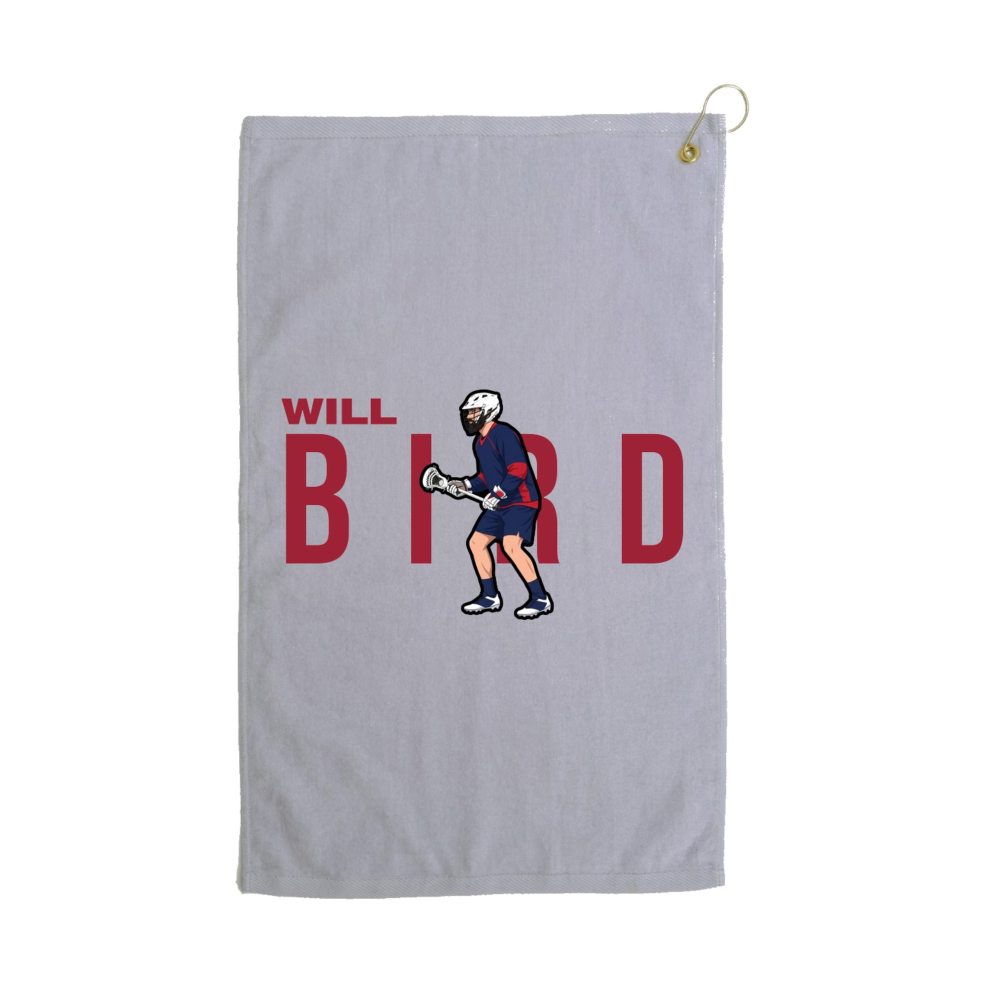 Golf Towel — Player Name in Grey