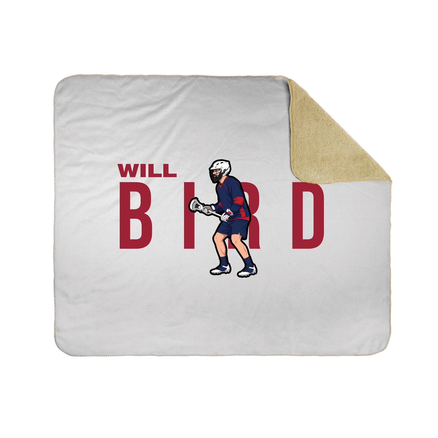 Throw Blanket — Player Name in White