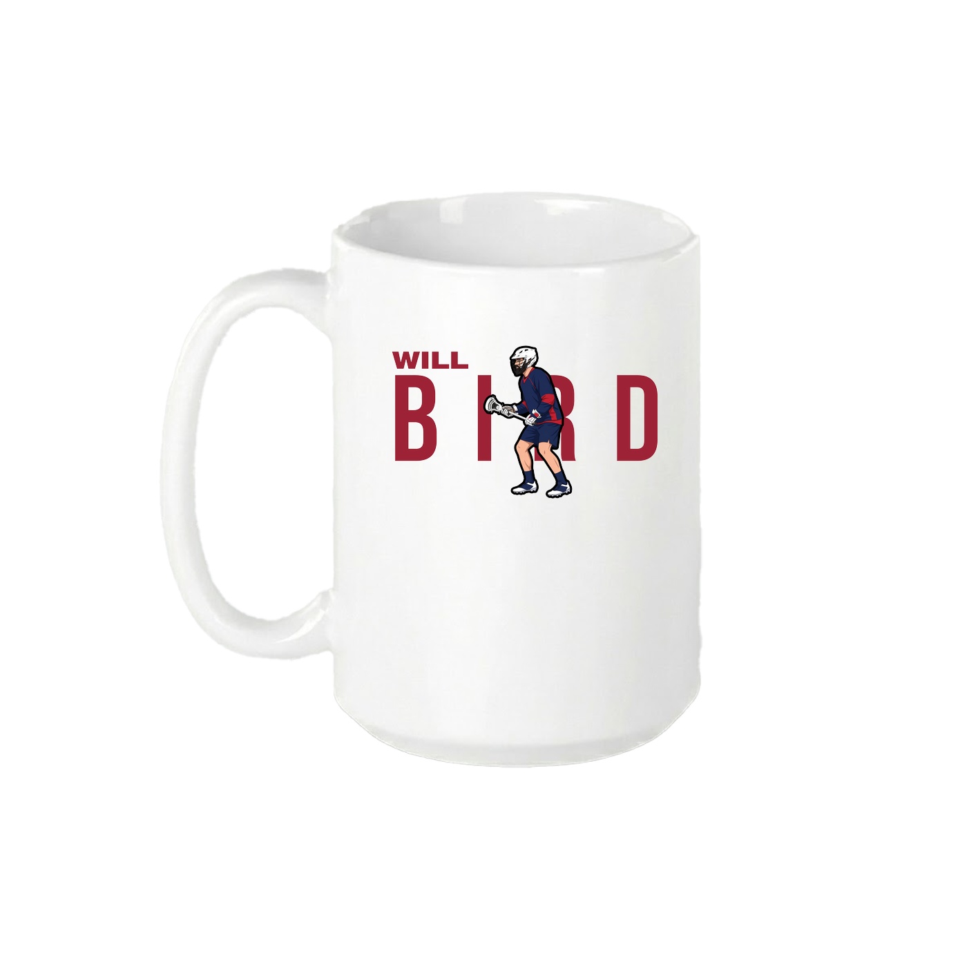 15oz Coffee Mug — Player Name in White