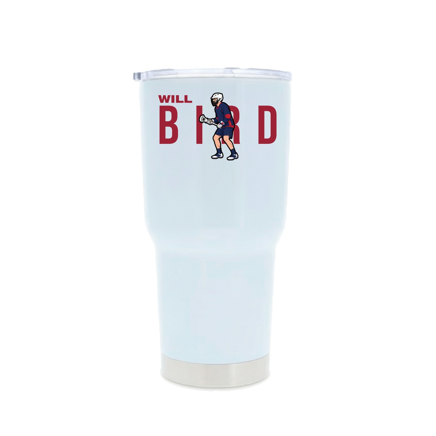 30oz Stainless Steel Tumbler — Player Name in White