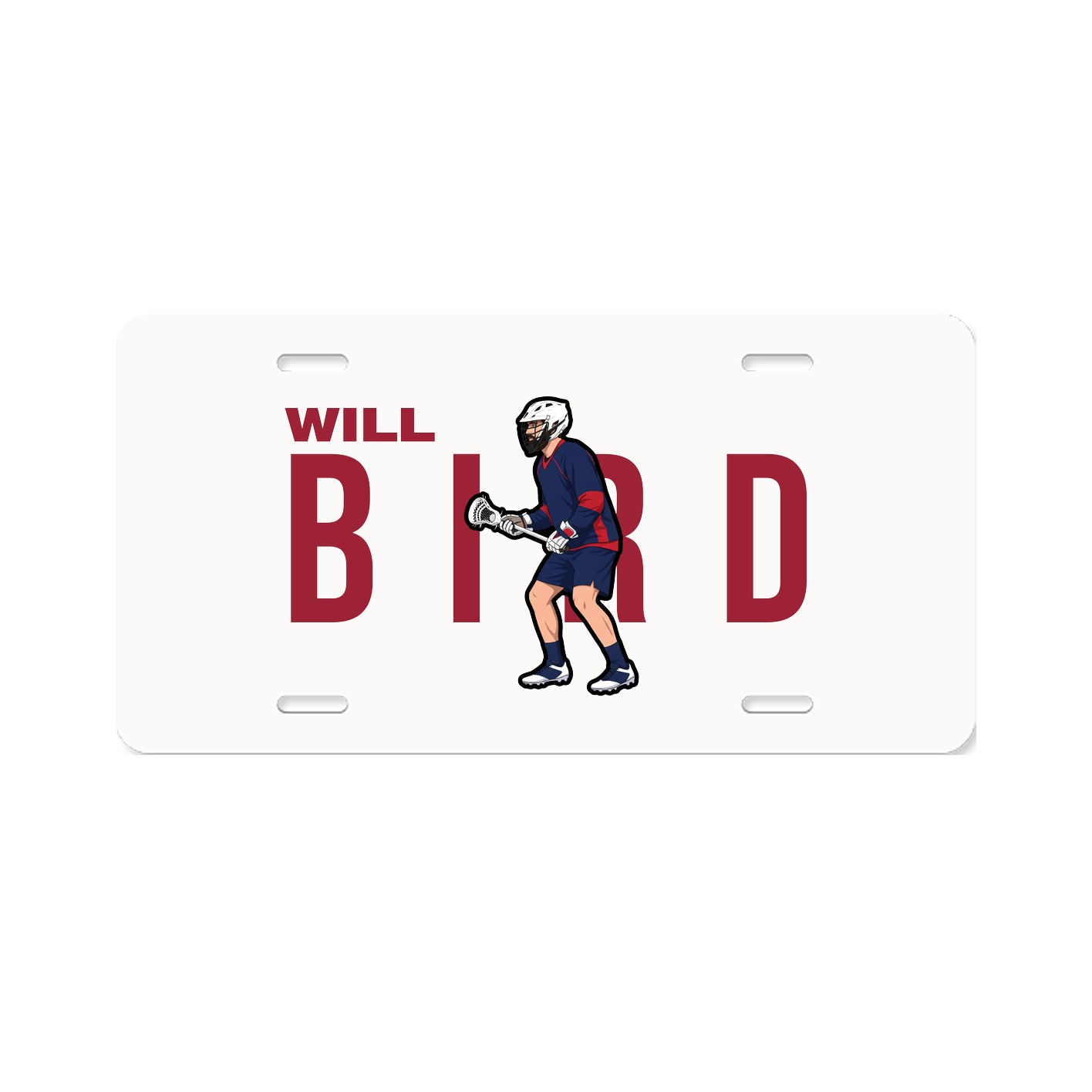 License Plate — Player Name in Classic