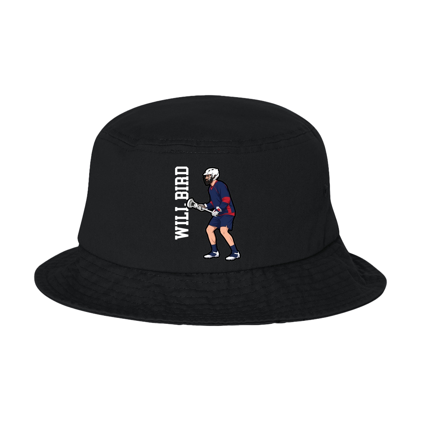 Bucket Cap — Name Vertical in Black