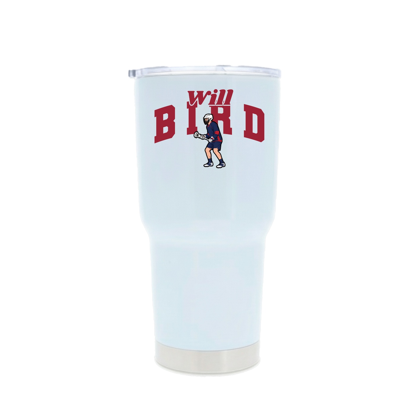 30oz Stainless Steel Tumbler — Signature Arch in White