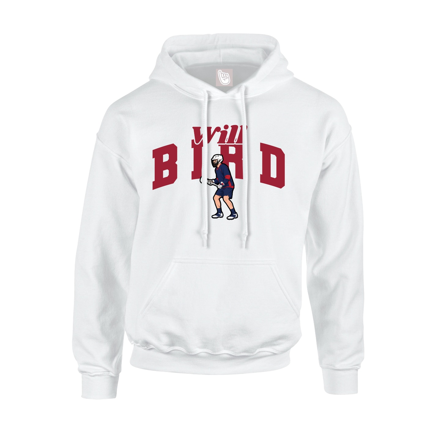 Youth Hoodie — Signature Arch in White