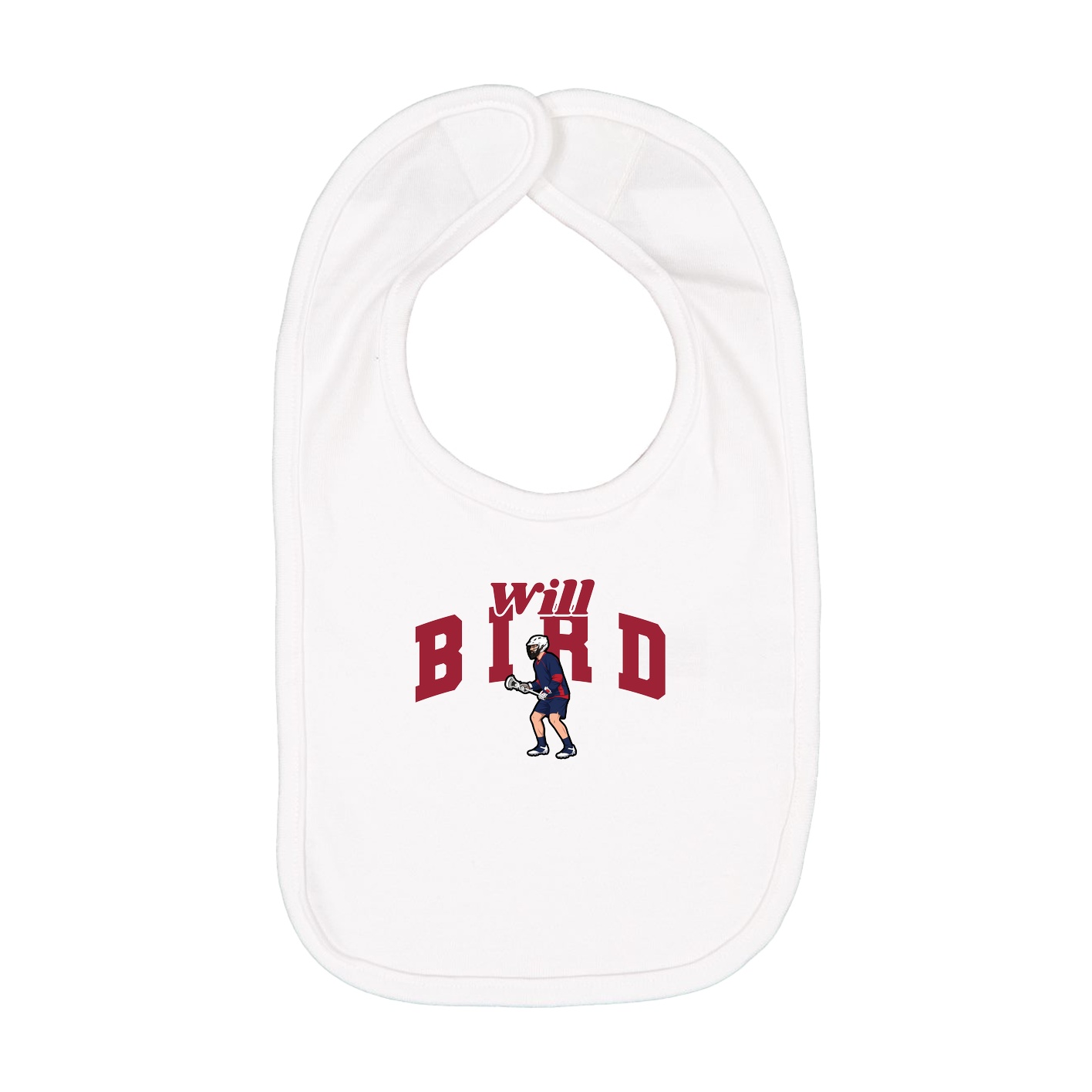 Infant Bib — Signature Arch in White
