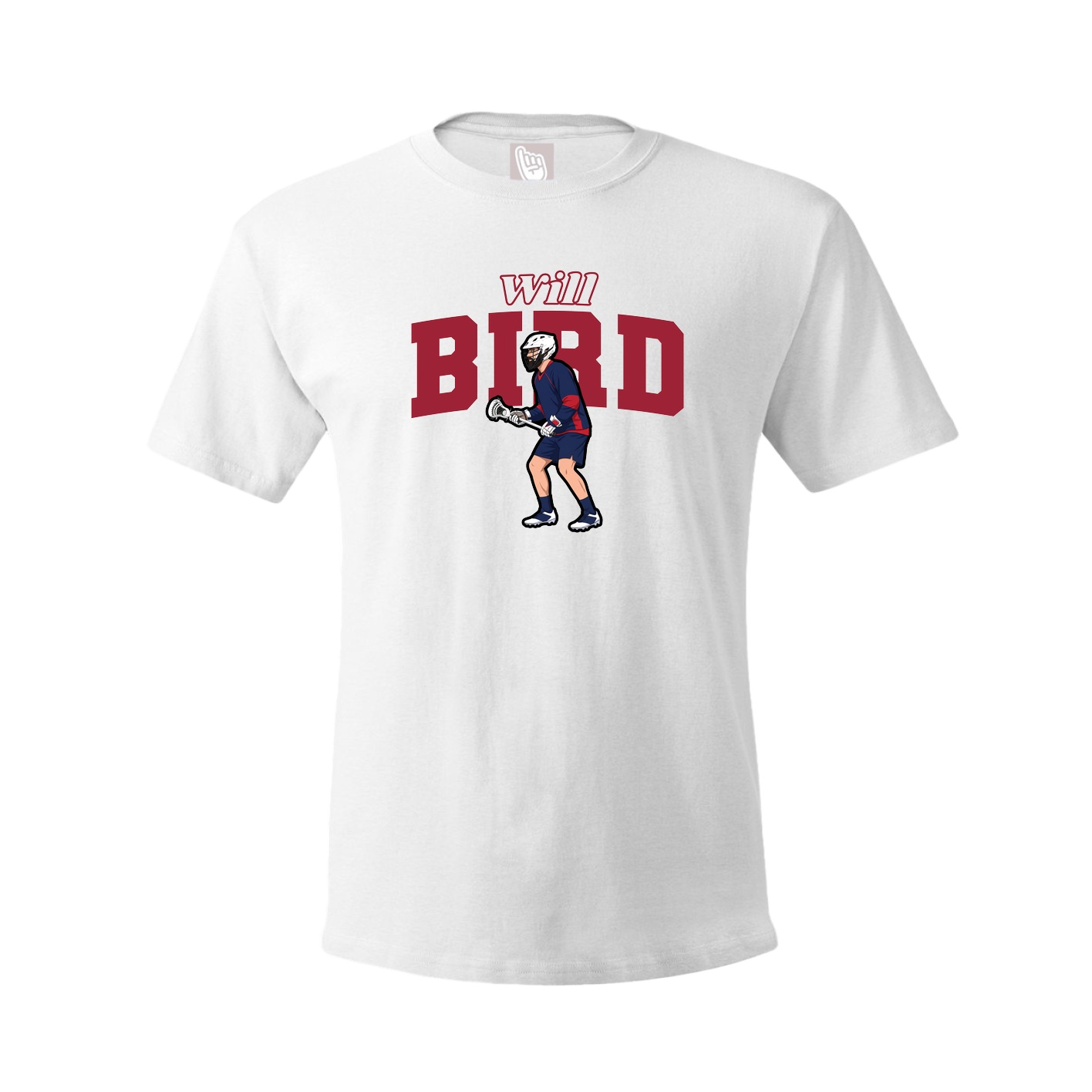Youth Tee — Name Arch in White